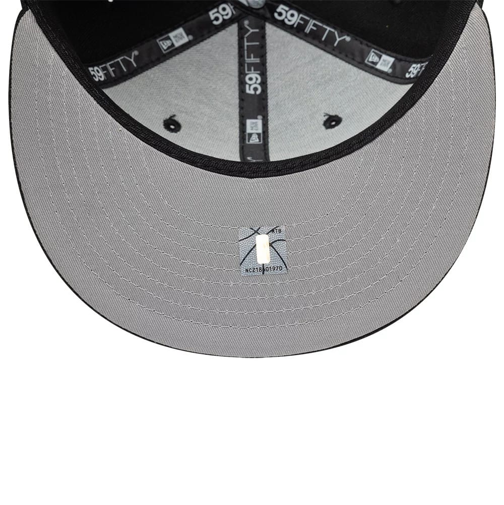Brooklyn Nets NBA Basic Black 59FIFTY Fitted Cap - Image 2