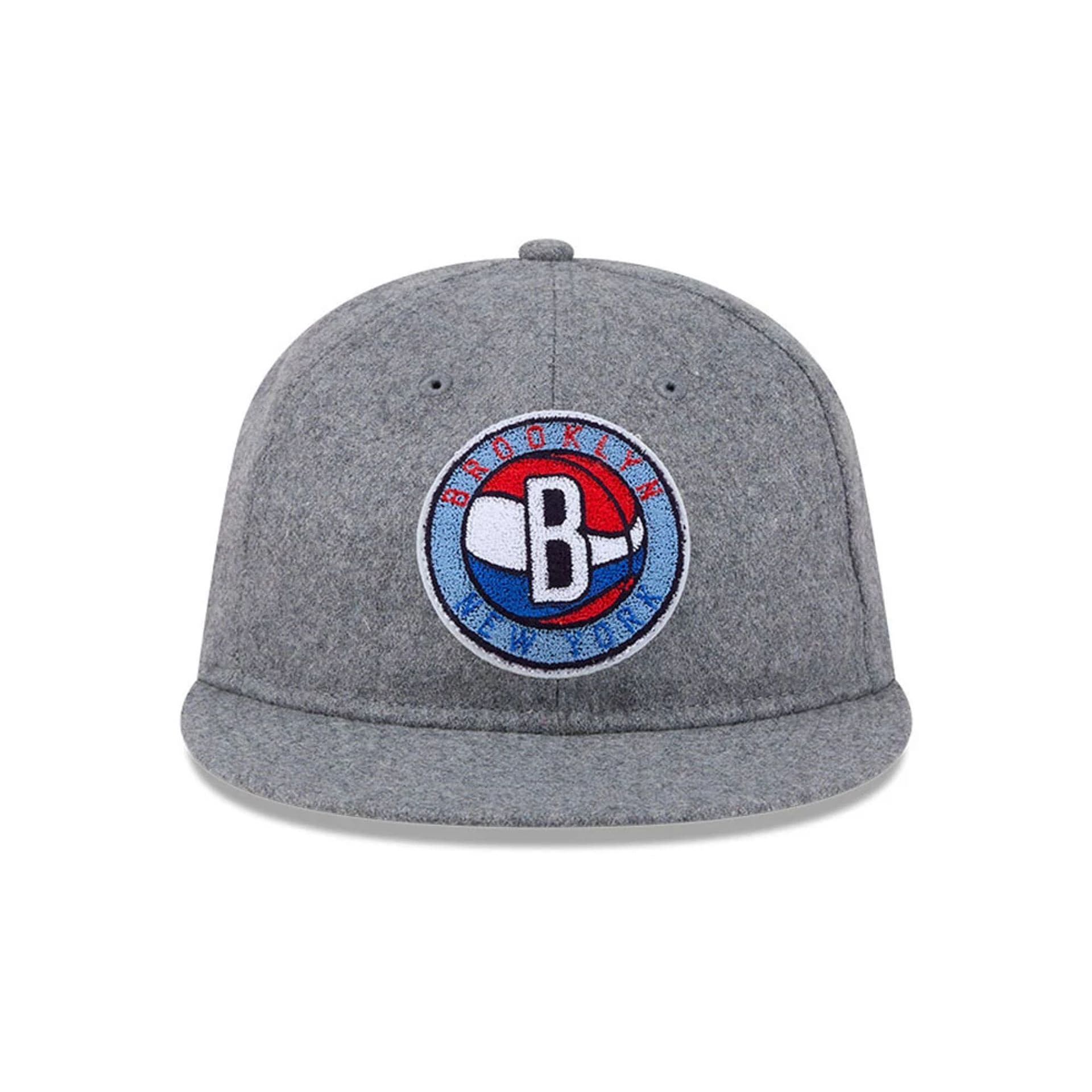 Brooklyn Nets NBA Chenille Woven Grey Retro Crown 9FIFTY Adjustable Cap - Image 4
