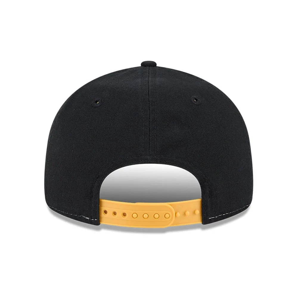 Bruins NHL Team Stripes Black Retro Crown 9FIFTY Adjustable Cap - Image 4