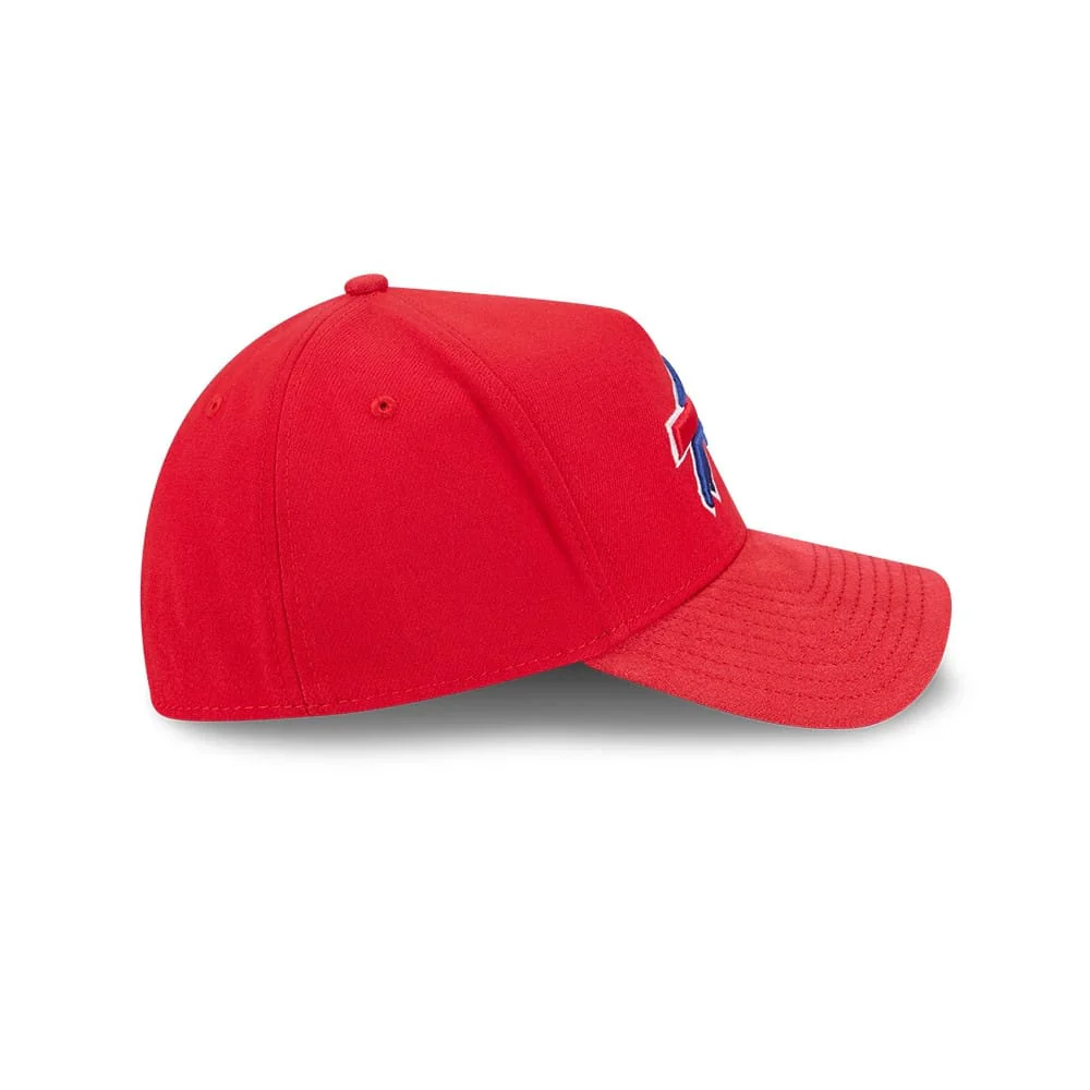 Buffalo Bills NFL Suede Red 39THIRTY A-Frame Stretch Fit Cap - Image 6
