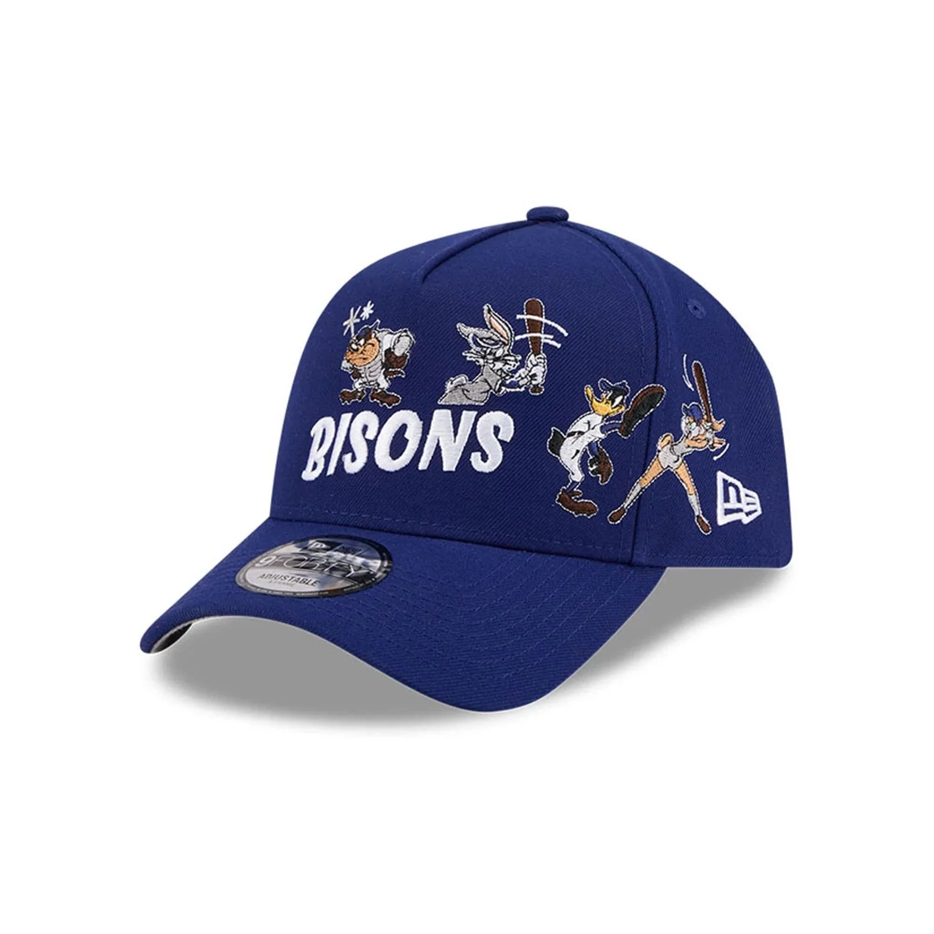 Buffalo Bisons MiLB X Looney Tunes Dark Blue 9FORTY A-Frame Adjustable Cap
