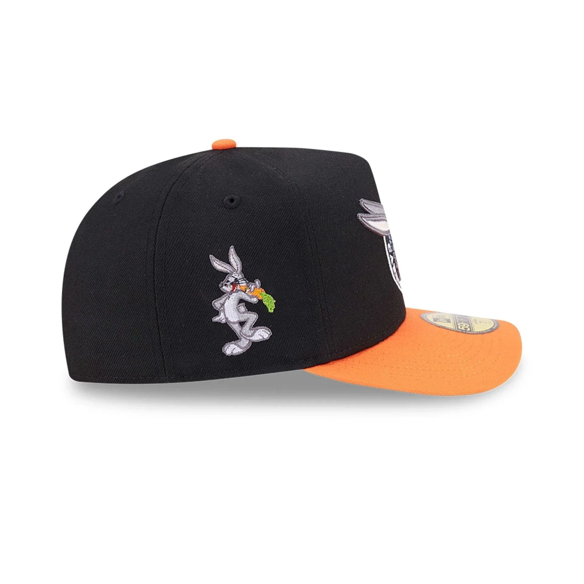 Bugs Bunny Looney Tunes Chasin Carrots Black 59FIFTY A-Frame Fitted Cap - Image 5