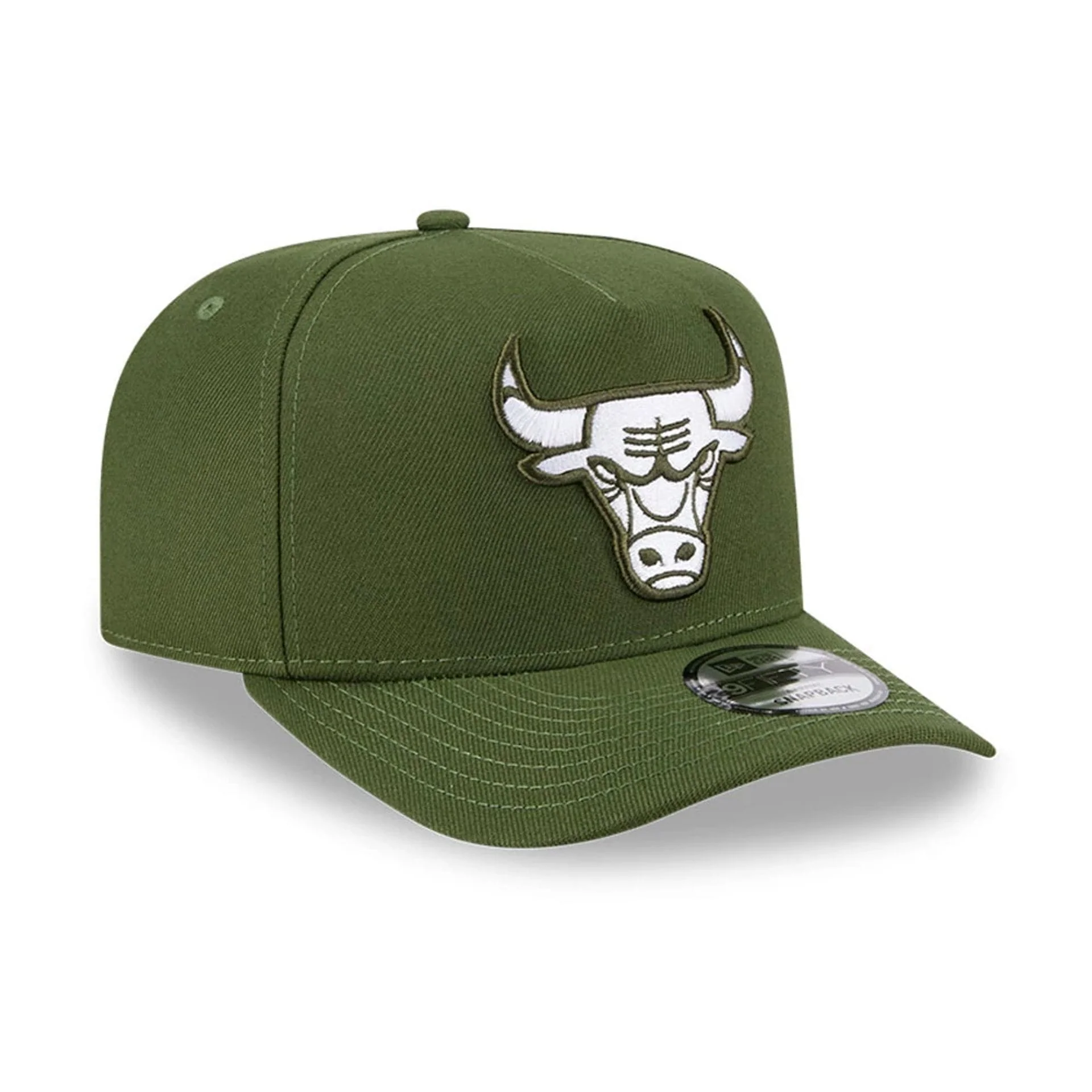 Bulls NBA Rifle Green 9FIFTY A-Frame Snapback Adjustable Cap - Image 4