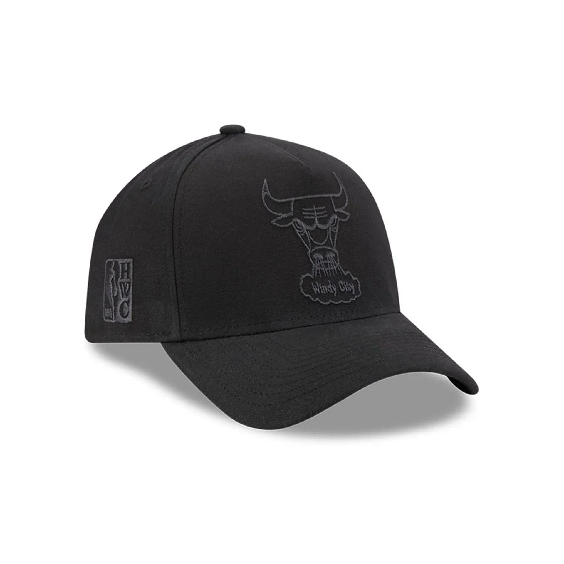 Bulls NBA Waxy Canvas Black 59FORTY A-Frame Fitted Cap