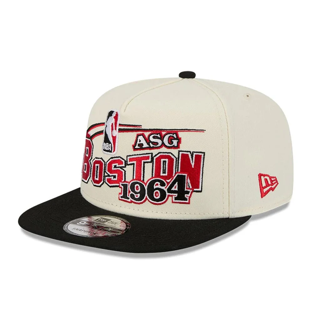 Celtics NBA Hardwood Classic ASG White 9FIFTY A-Frame Snapback Adjustable Cap - Image 4