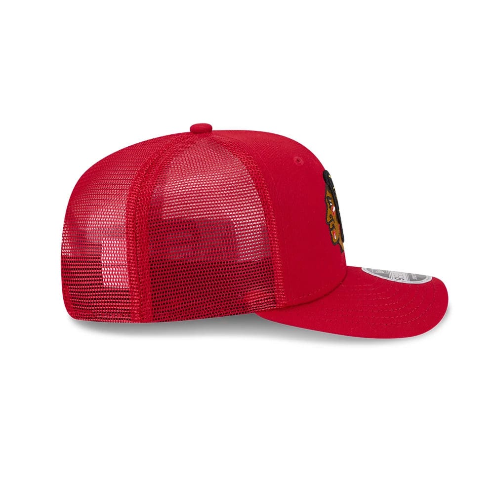 Chicago Blackhawks NHL Evergreen Red 9SEVENTY Stretch Snap Adjustable Cap - Image 6