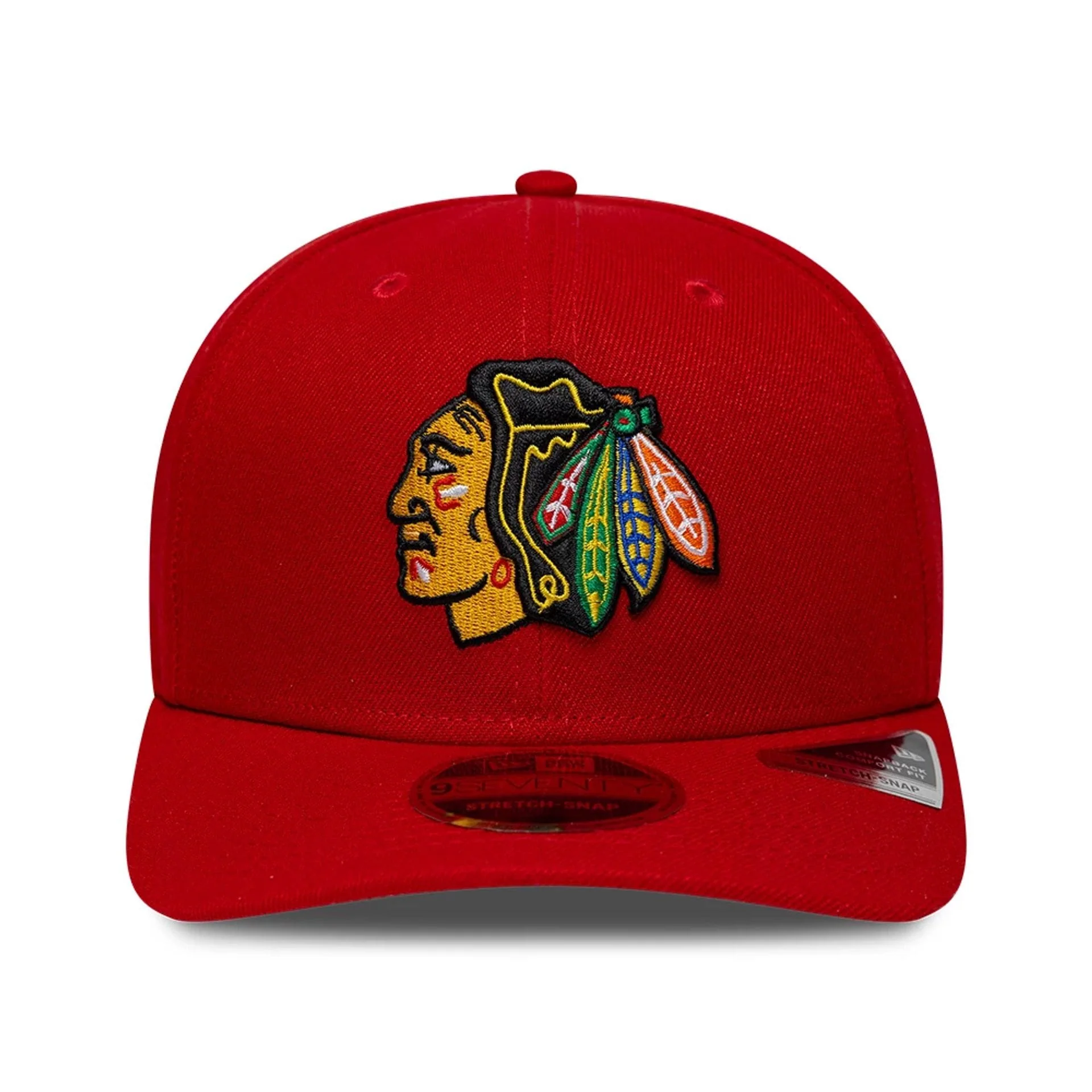 Chicago Blackhawks NHL Team Red 9SEVENTY Stretch Snap Adjustable Cap - Image 3