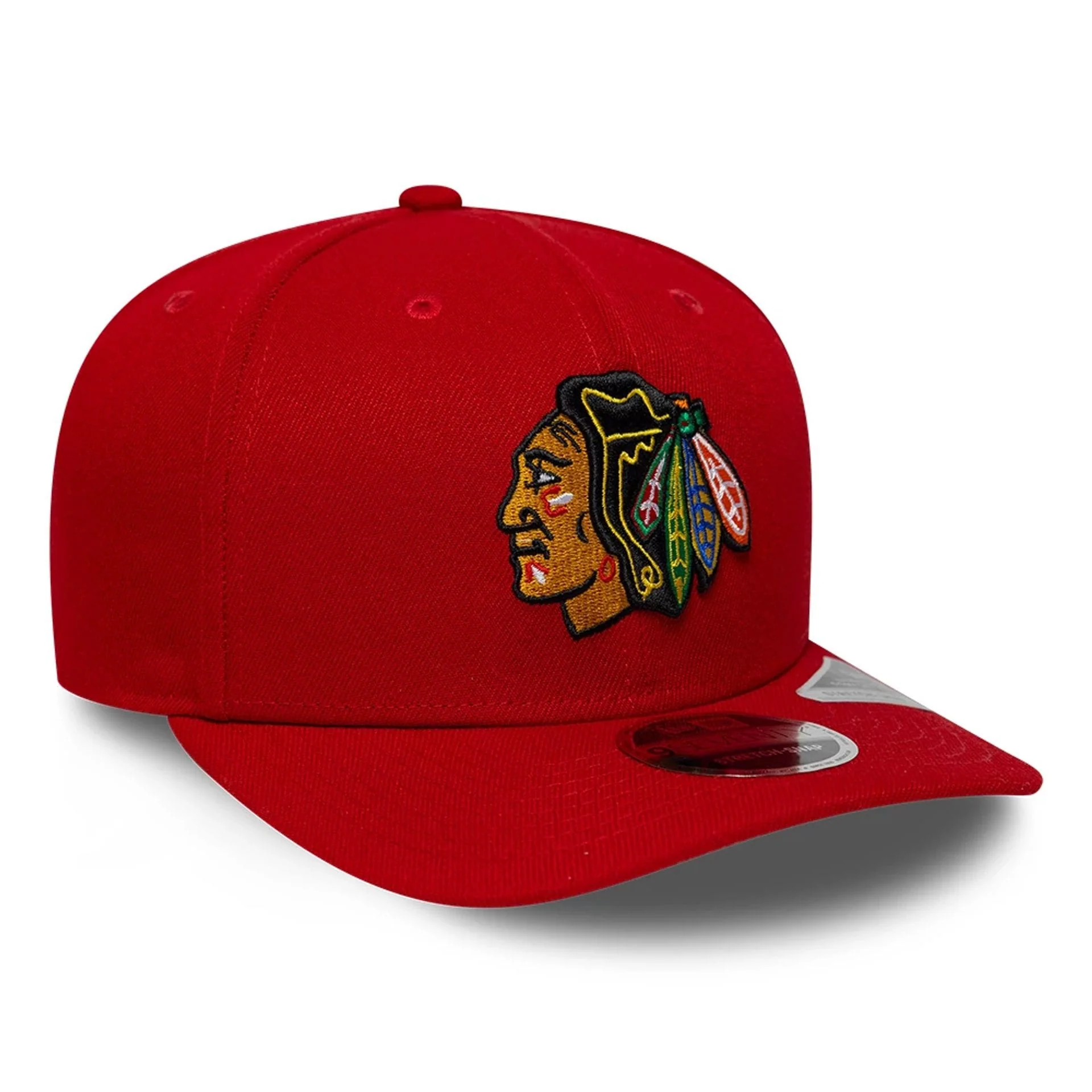 Chicago Blackhawks NHL Team Red 9SEVENTY Stretch Snap Adjustable Cap - Image 4