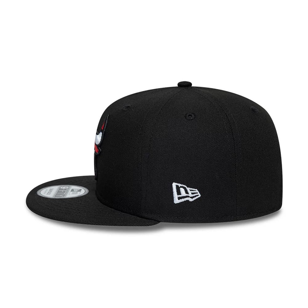 Chicago Bulls NBA Black 9FIFTY Snapback Adjustable Cap - Image 4