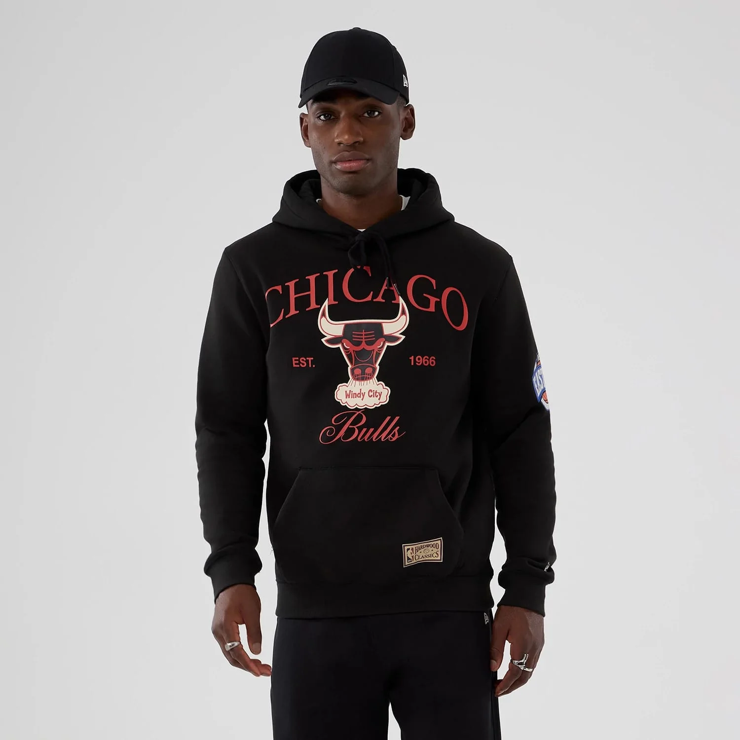 Chicago Bulls NBA Hardwood Classic Black Pullover Hoodie