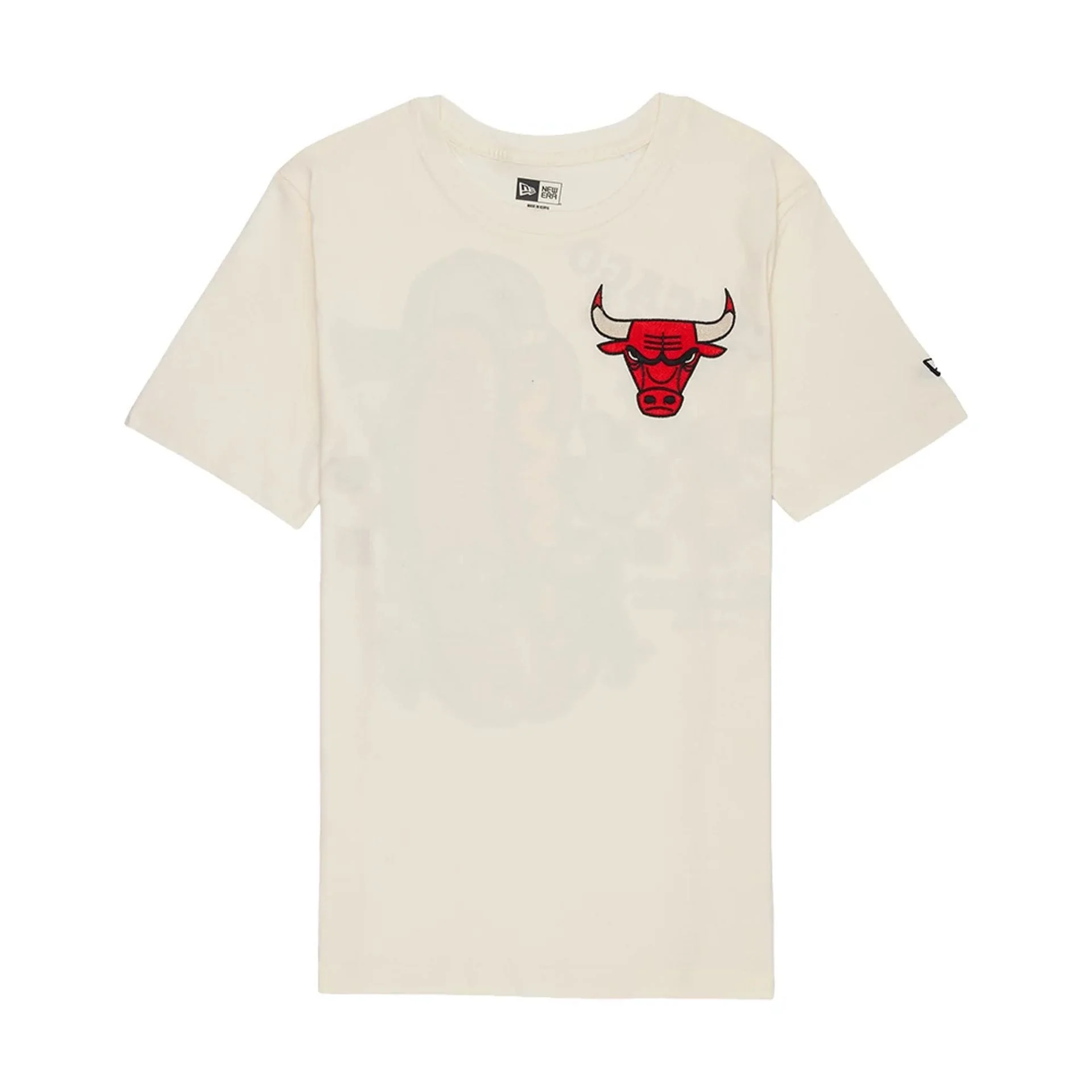 Chicago Bulls NBA Hotdog Cream T-Shirt