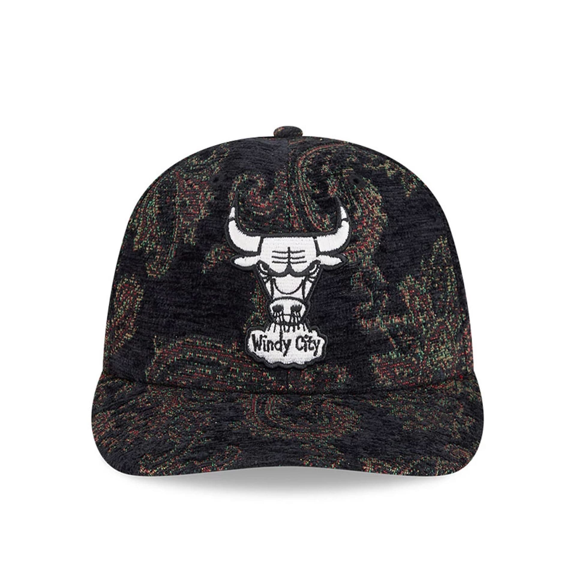 Chicago Bulls NBA Jacquard Chenille Black 59FIFTY Fitted Cap - Image 3
