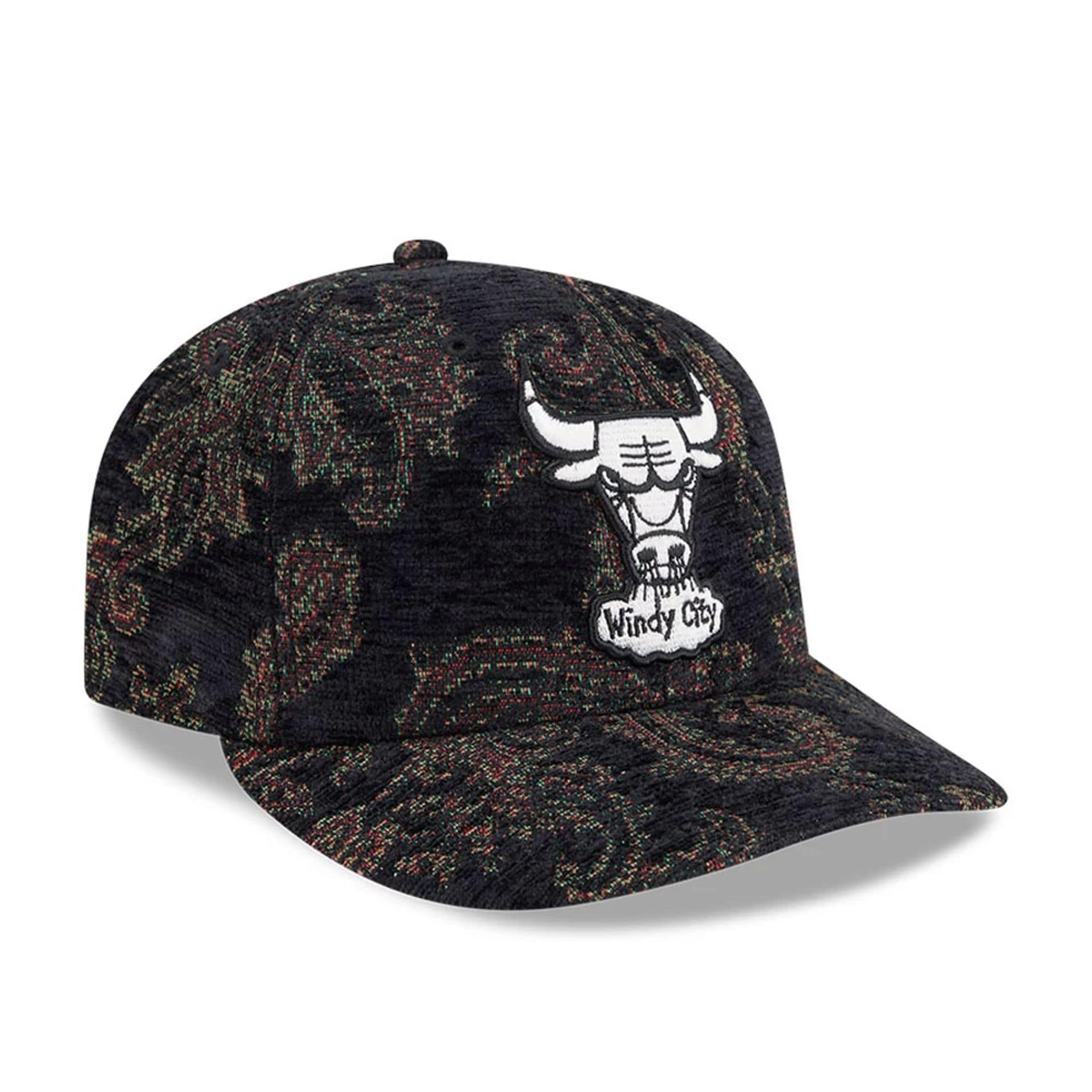 Chicago Bulls NBA Jacquard Chenille Black 59FIFTY Fitted Cap - Image 4
