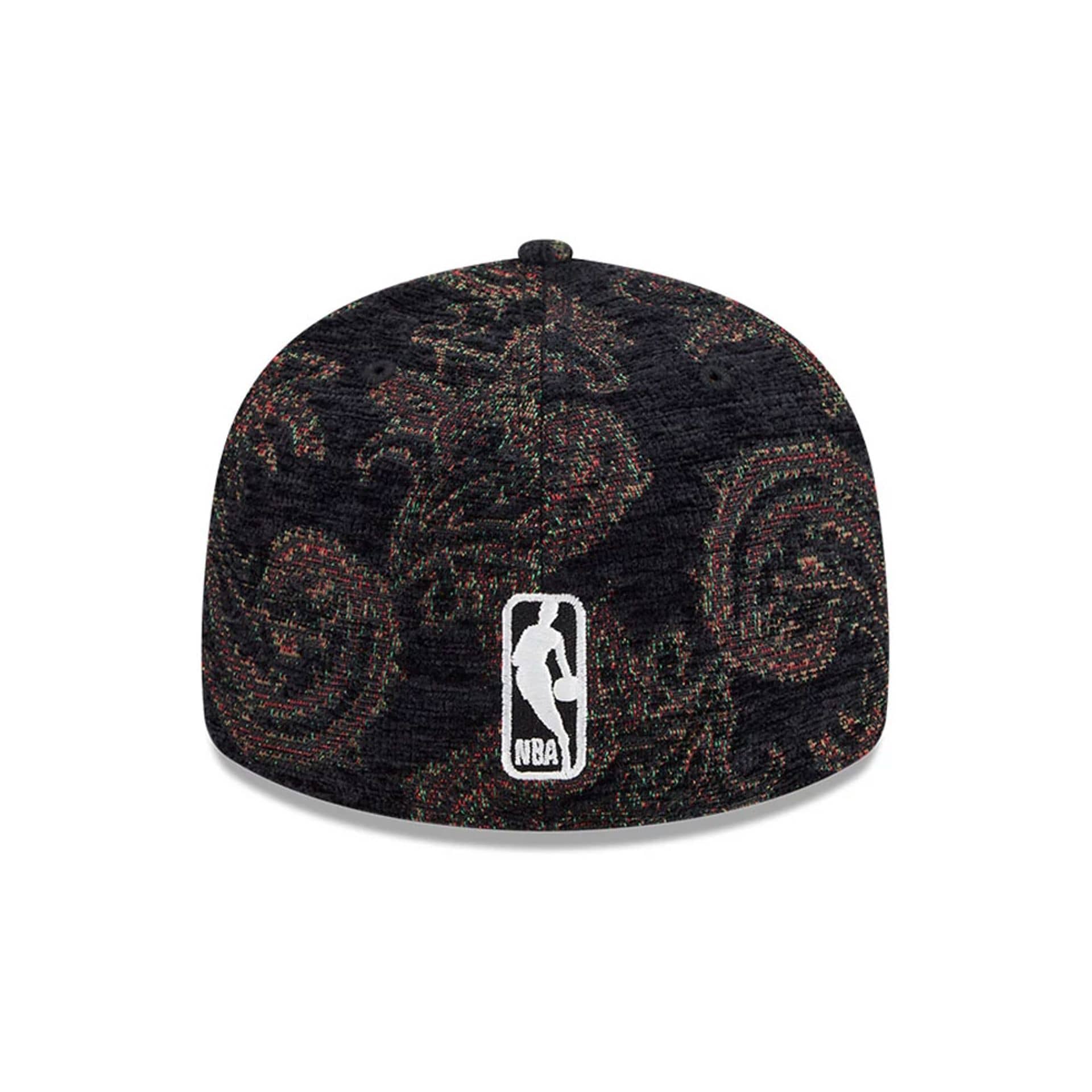 Chicago Bulls NBA Jacquard Chenille Black 59FIFTY Fitted Cap - Image 7