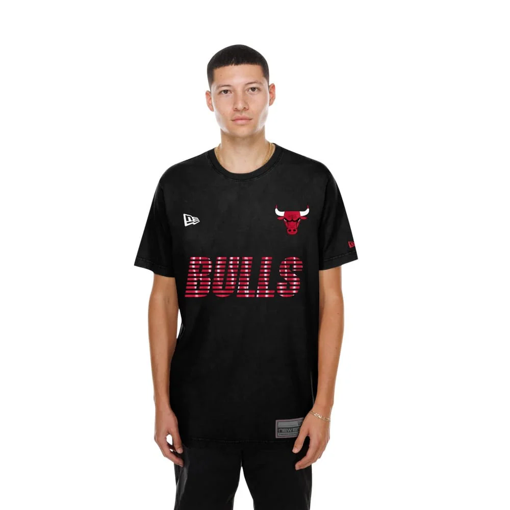 Chicago Bulls NBA Match Black T-Shirt
