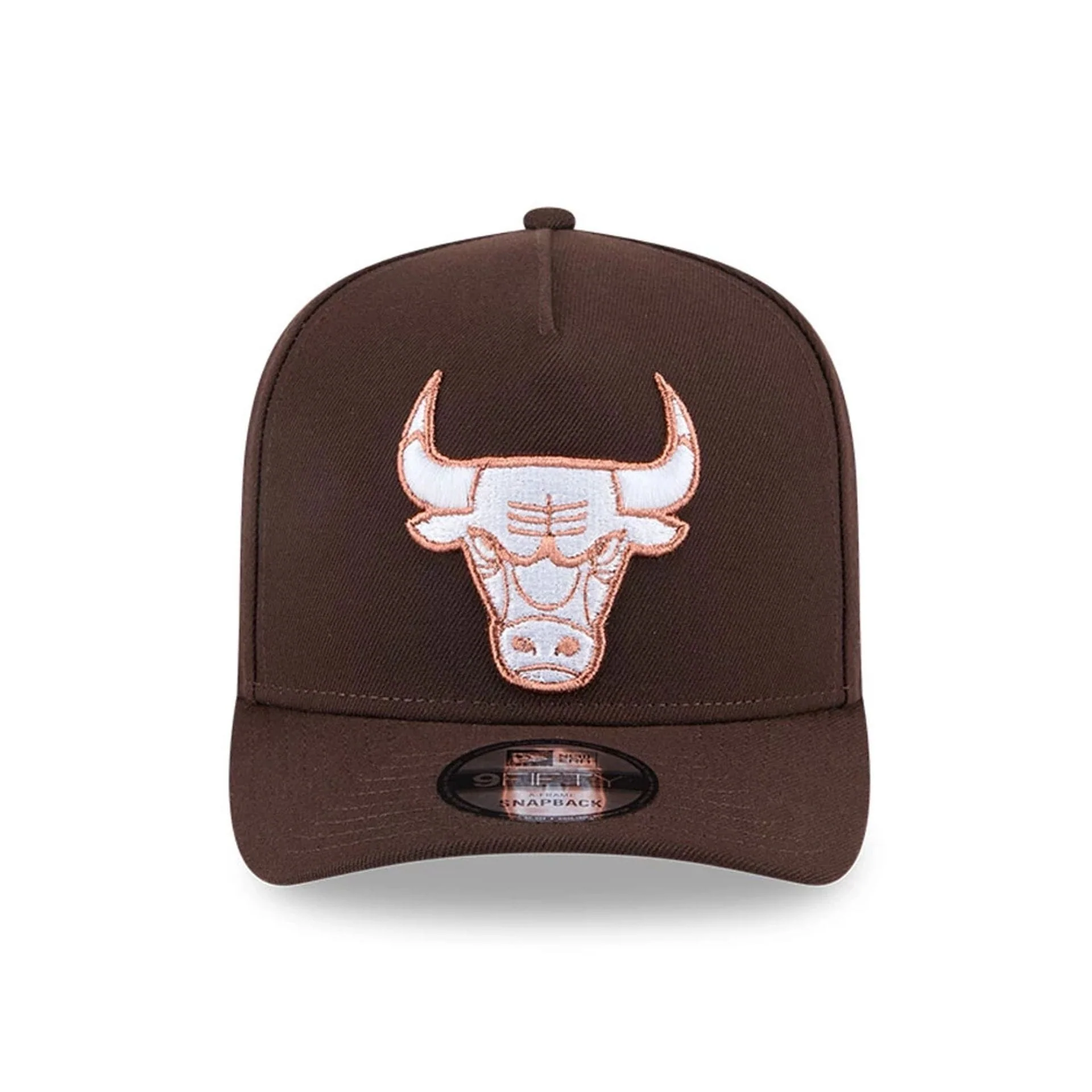 Chicago Bulls NBA Metallic Dark Brown 9FIFTY A-Frame Snapback Adjustable Cap - Image 3