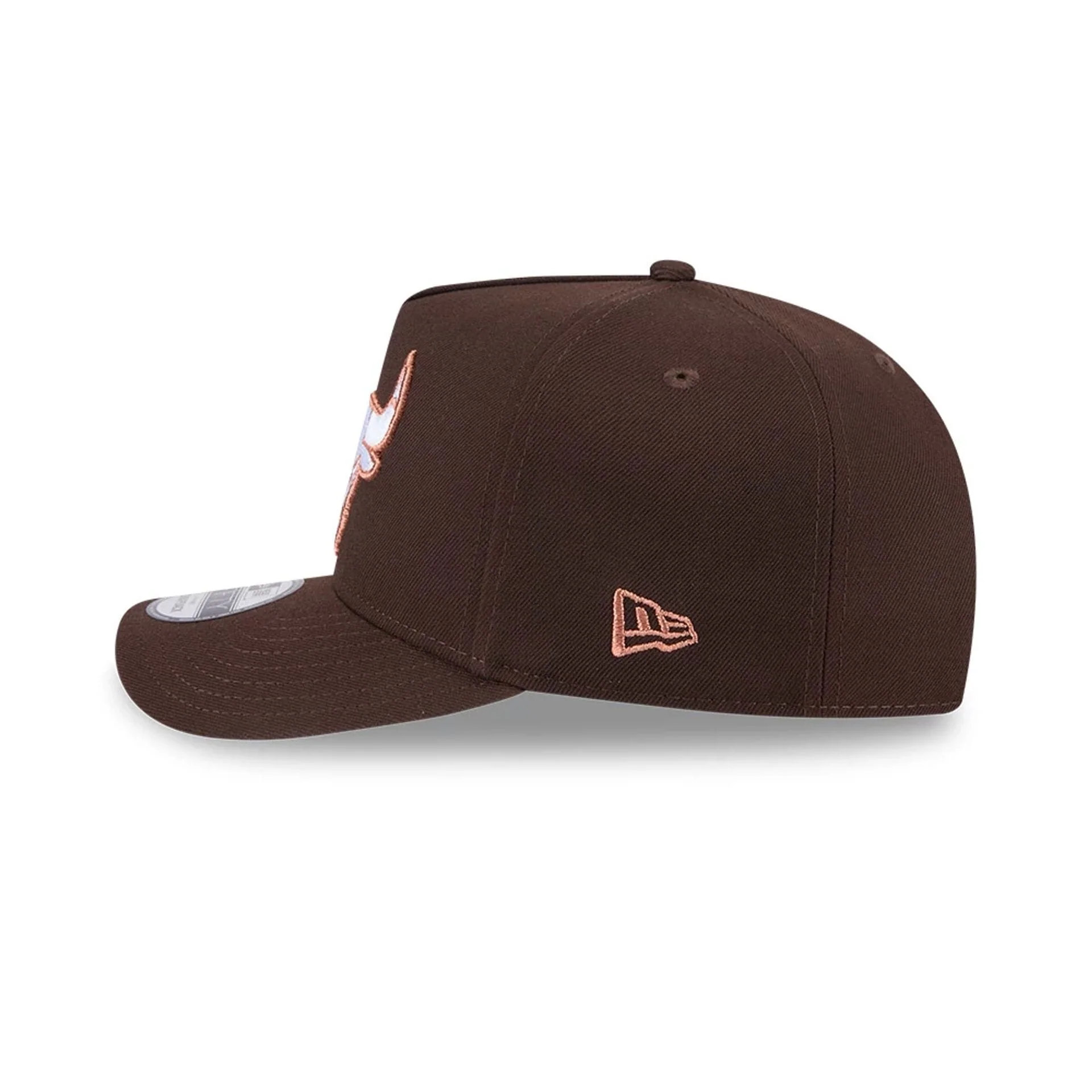 Chicago Bulls NBA Metallic Dark Brown 9FIFTY A-Frame Snapback Adjustable Cap - Image 5
