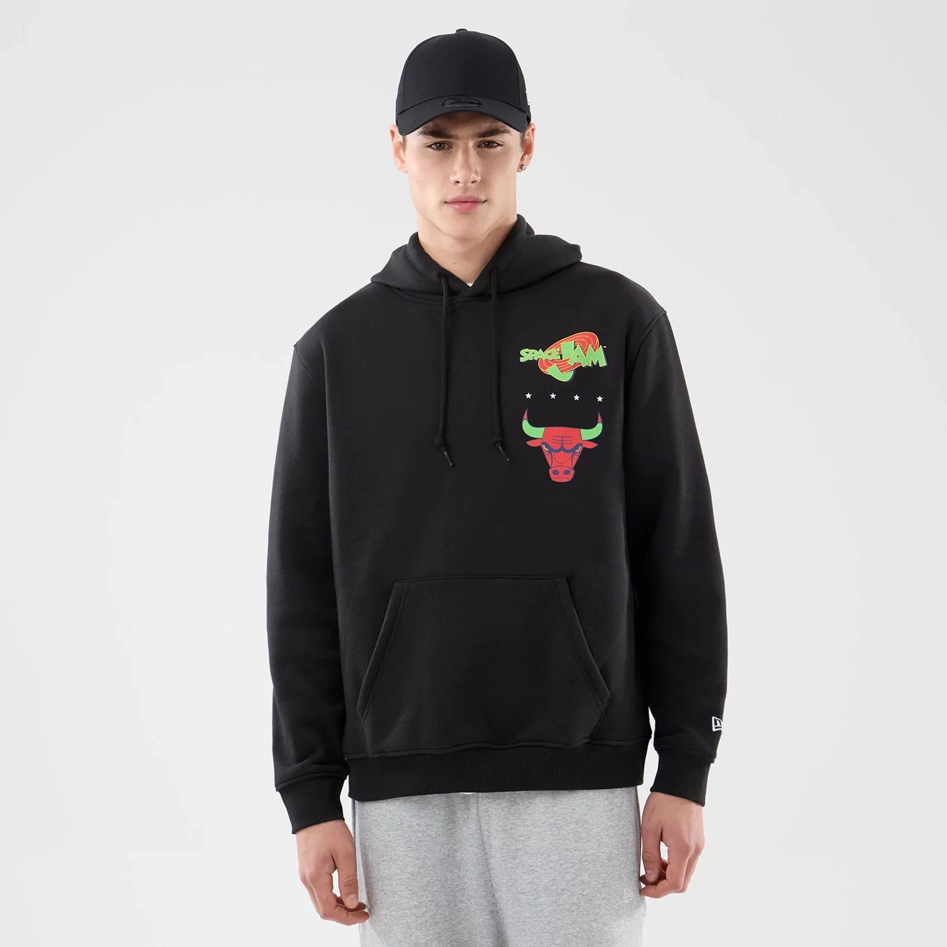 Chicago Bulls Space Jam 2 X NBA Black Pullover Hoodie