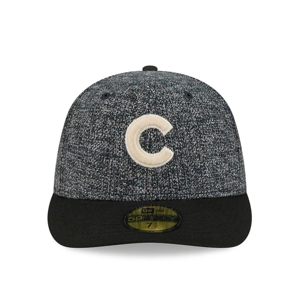 Chicago Cubs MLB Tweedy Cotton Black 59FIFTY Fitted Cap - Image 3