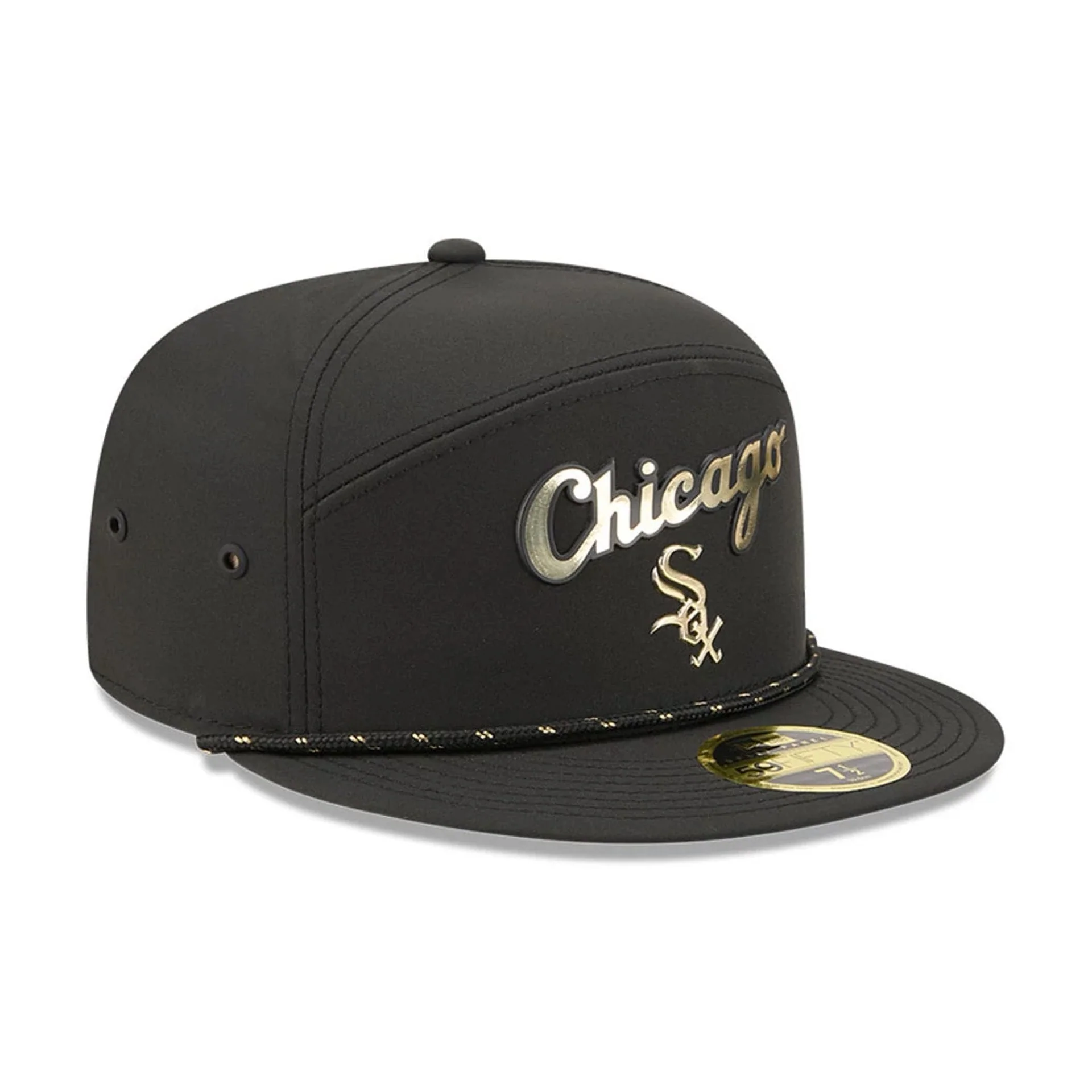 Chicago White Sox MLB 59FIFTY Day Black Split Panel 59FIFTY Fitted Cap - Image 4