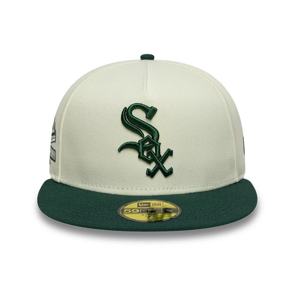 Chicago White Sox MLB Cream 59FIFTY A-Frame Fitted Cap - Image 3