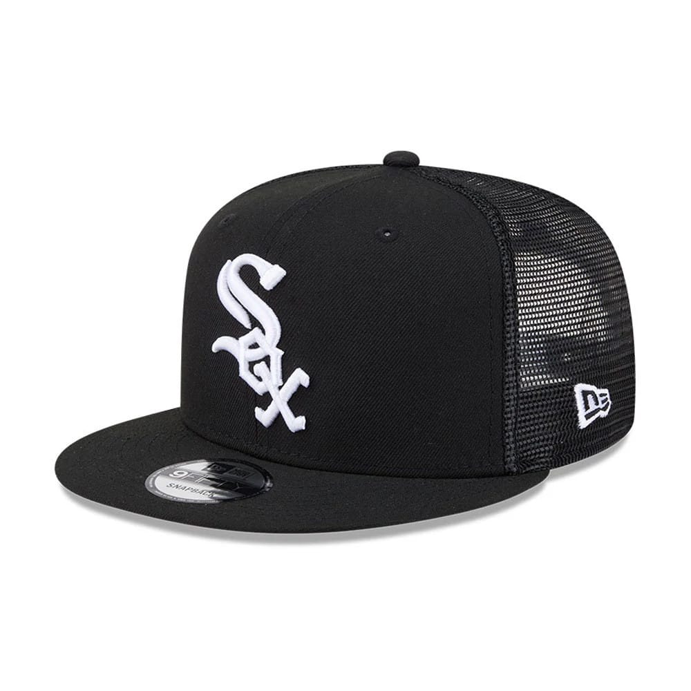 Chicago White Sox MLB Evergreen Black 9FIFTY Trucker Adjustable Cap