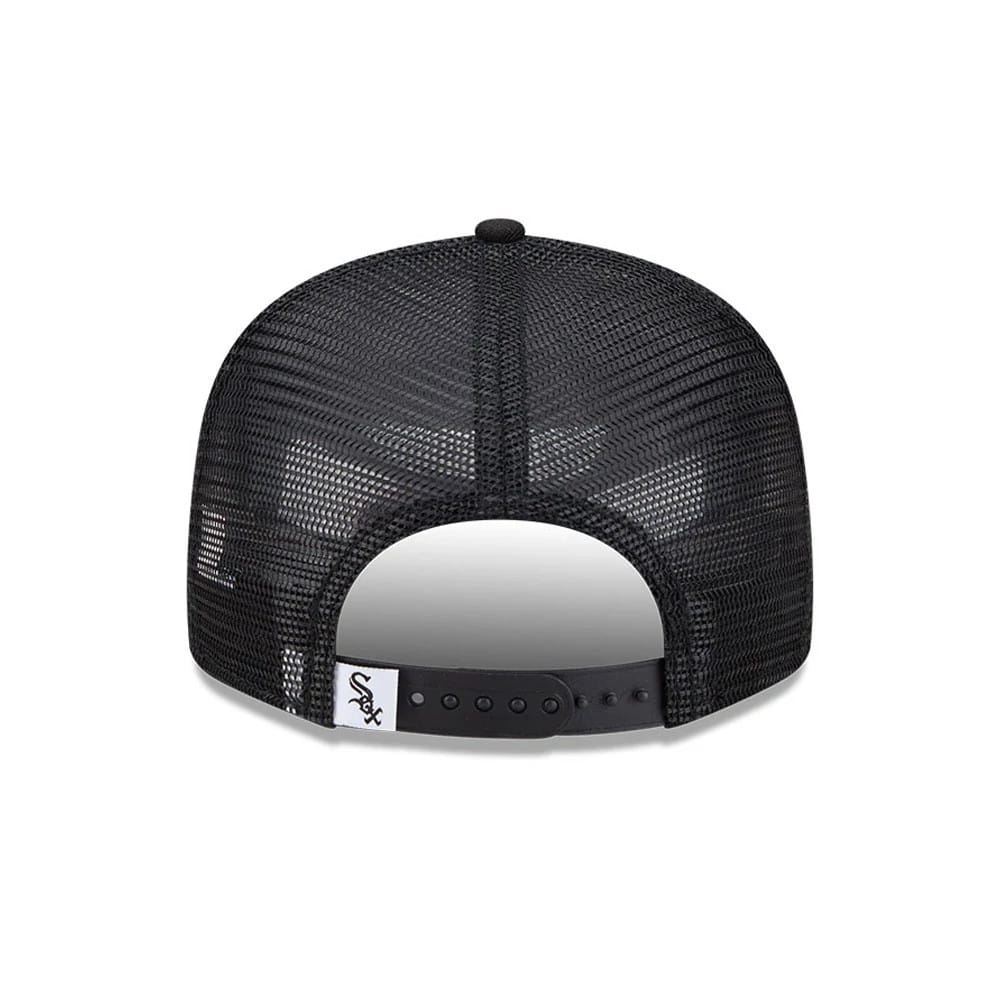 Chicago White Sox MLB Evergreen Black 9FIFTY Trucker Adjustable Cap - Image 5
