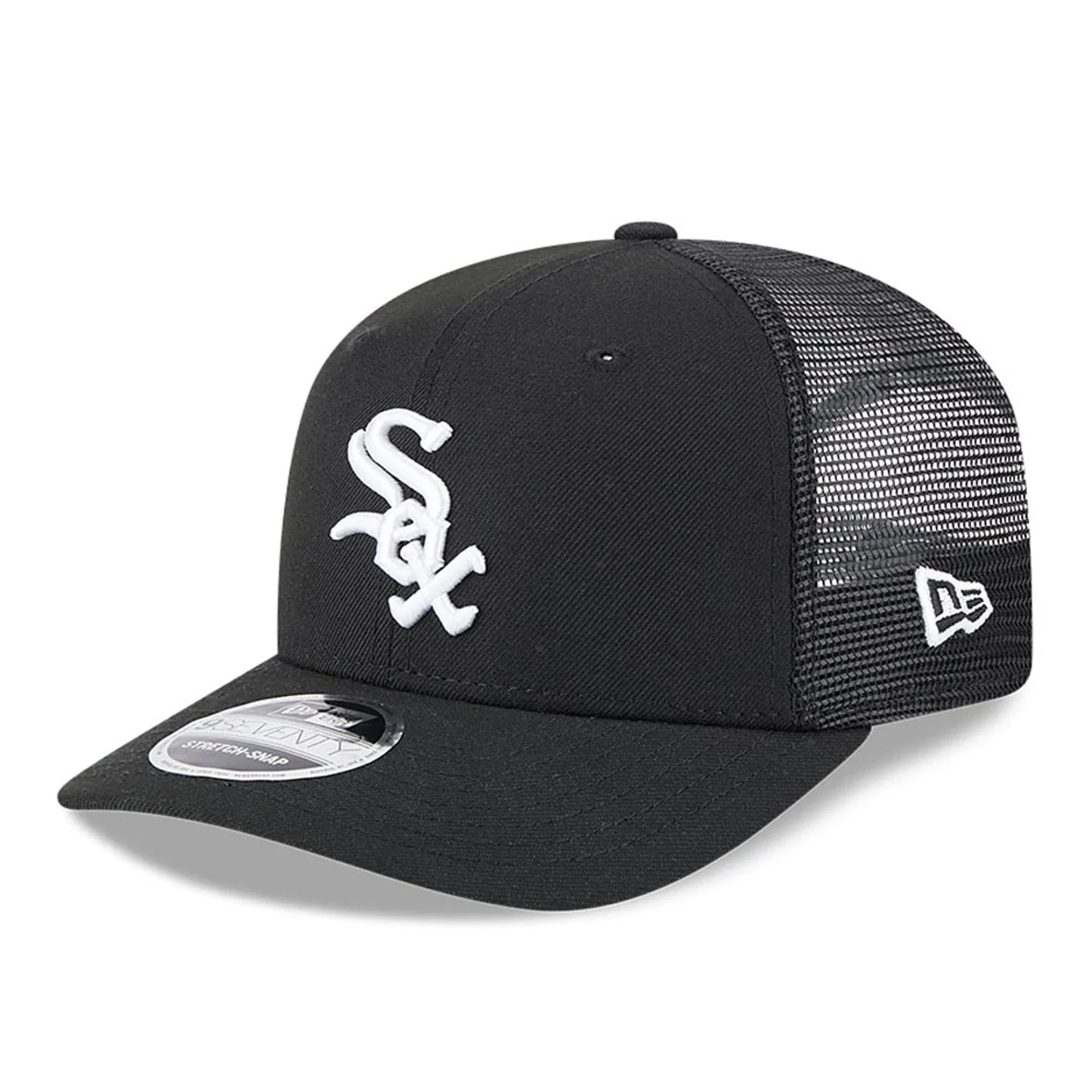 Chicago White Sox MLB Evergreen Black 9SEVENTY Stretch Snap Adjustable Cap