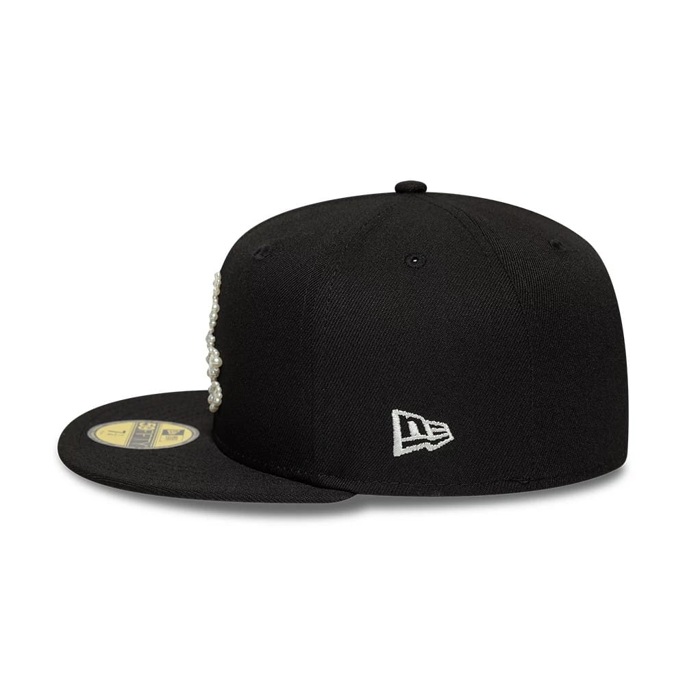 Chicago White Sox MLB Faux Pearl Black 59FIFTY Fitted Cap - Image 6