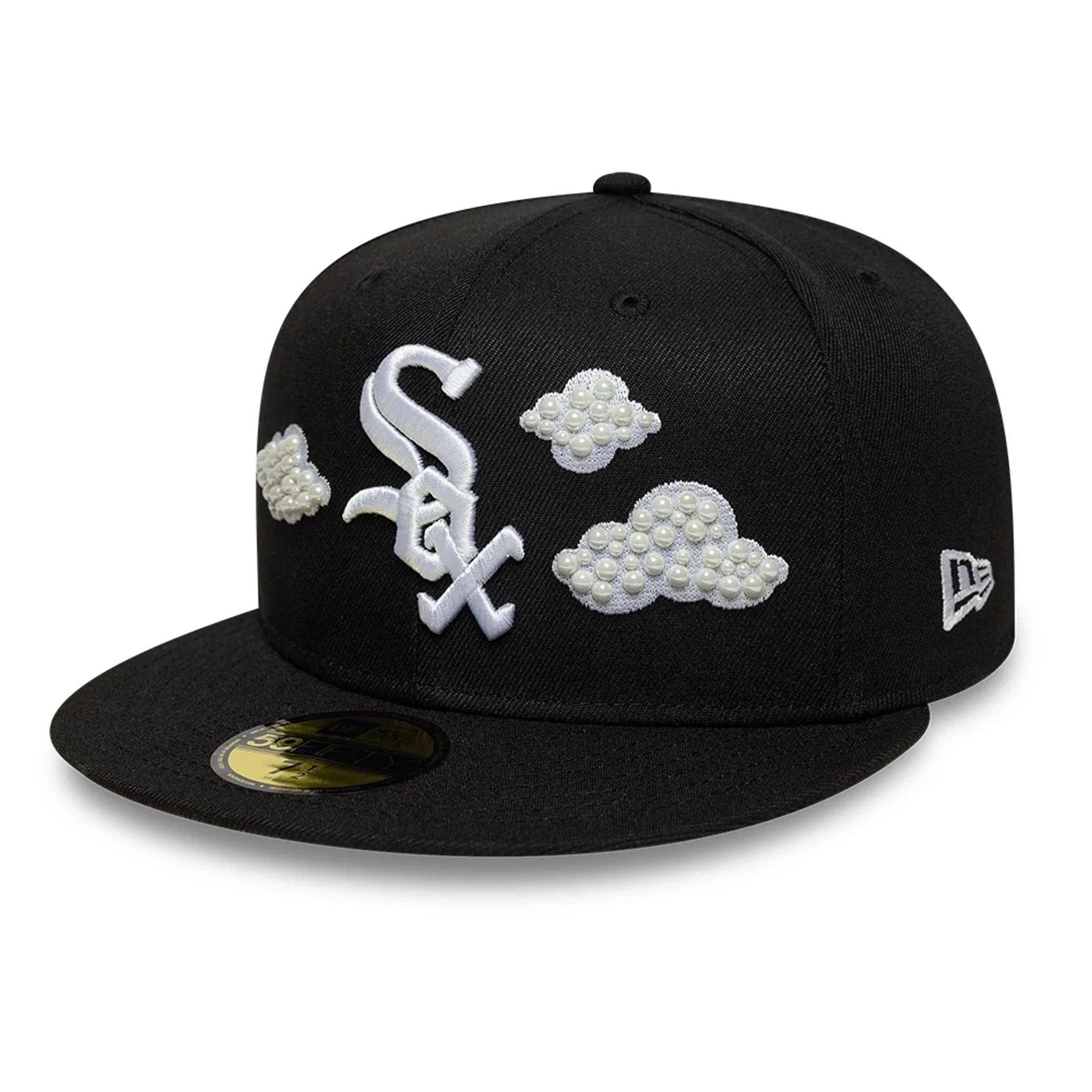 Chicago White Sox MLB Faux Pearl Cloud Black 59FIFTY Fitted Cap
