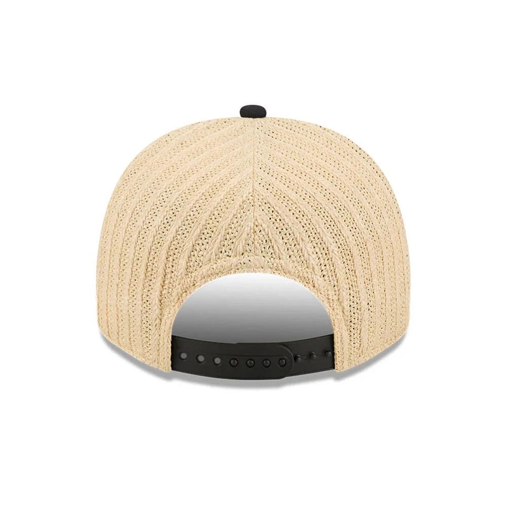 Chicago White Sox MLB Grained Black 9FIFTY A-Frame Snapback Adjustable Cap - Image 7