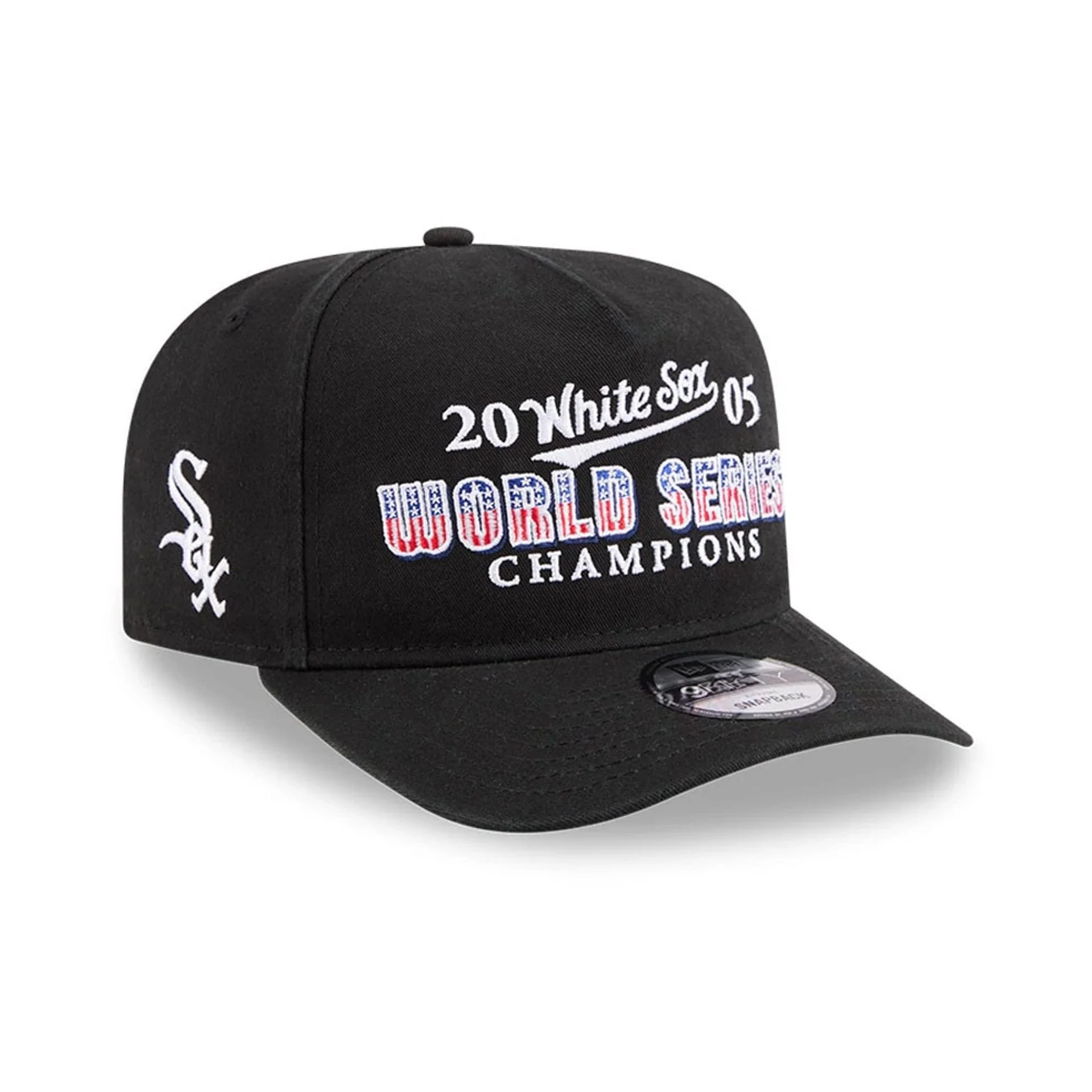 Chicago White Sox MLB Historic Black 9FIFTY A-Frame Snapback Cap