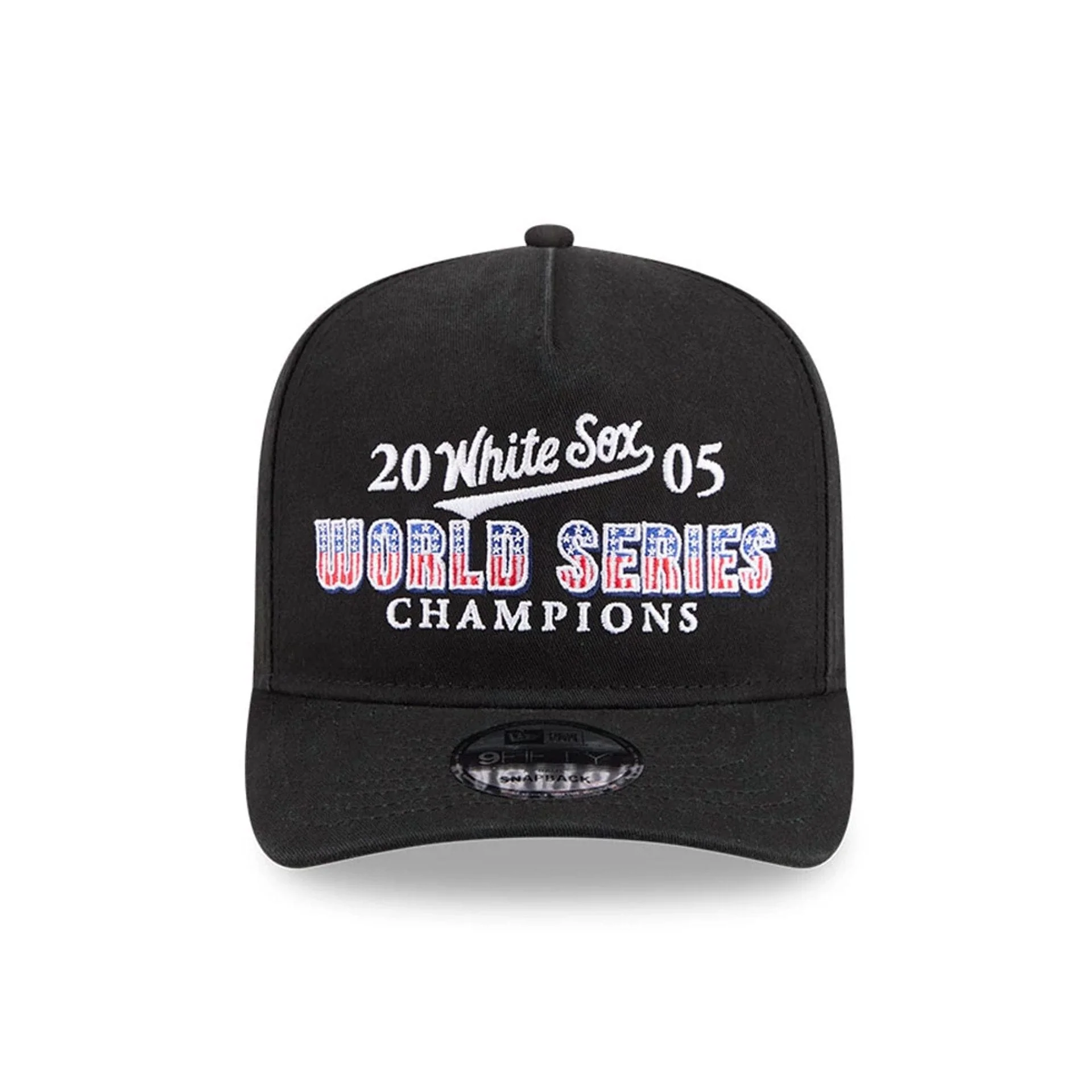 Chicago White Sox MLB Historic Black 9FIFTY A-Frame Snapback Cap - Image 3