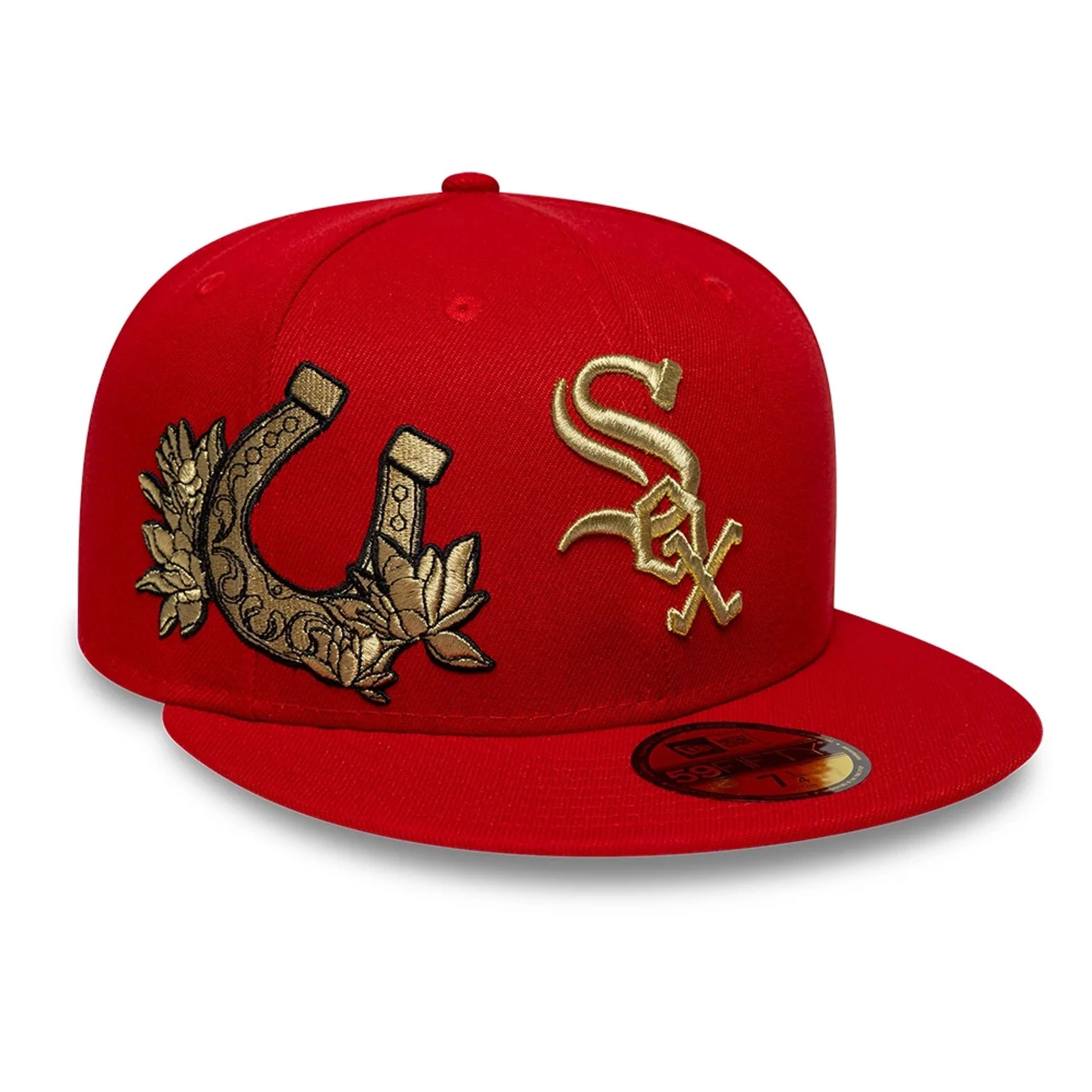 Chicago White Sox MLB Horseshoe Red 59FIFTY Fitted Cap