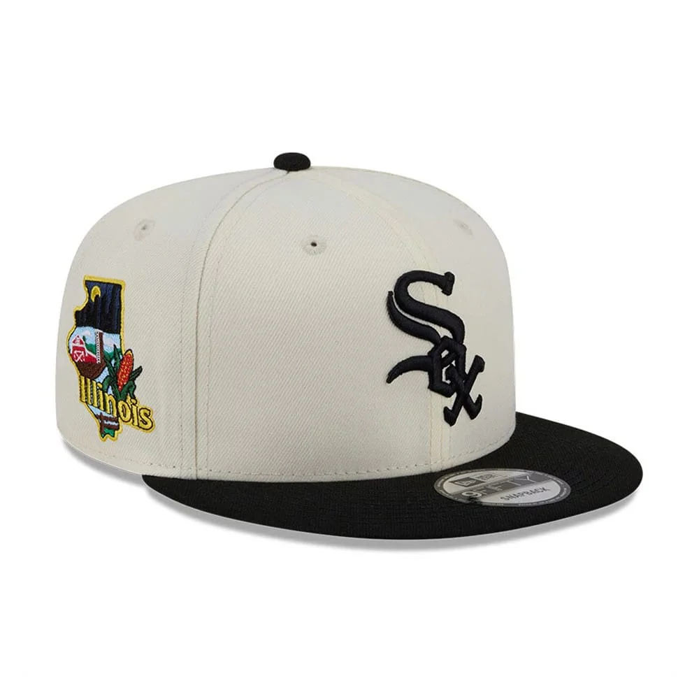 Chicago White Sox MLB Localized White 9FIFTY Snapback Adjustable Cap