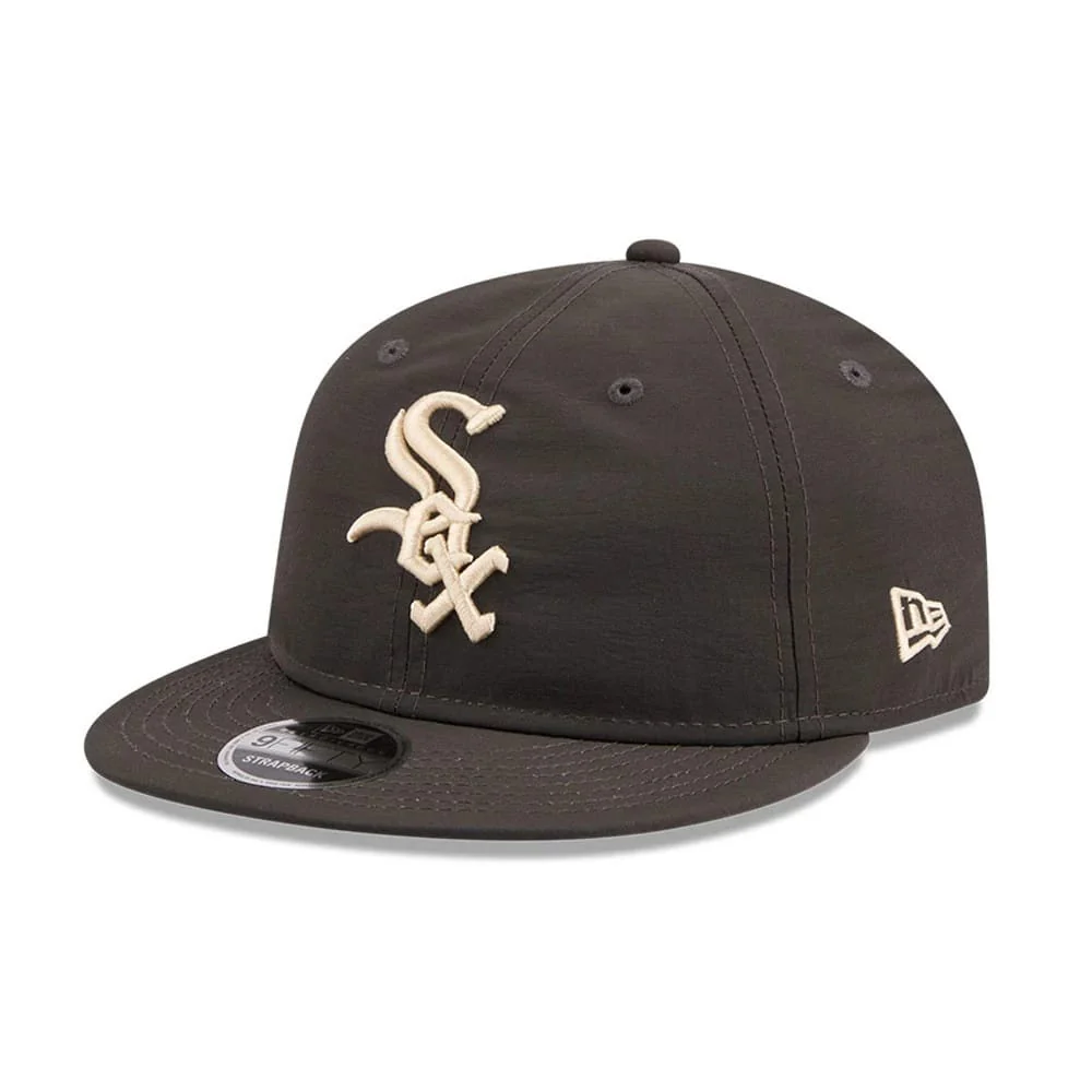 Chicago White Sox MLB Nylon Black Retro Crown 9FIFTY Adjustable Cap