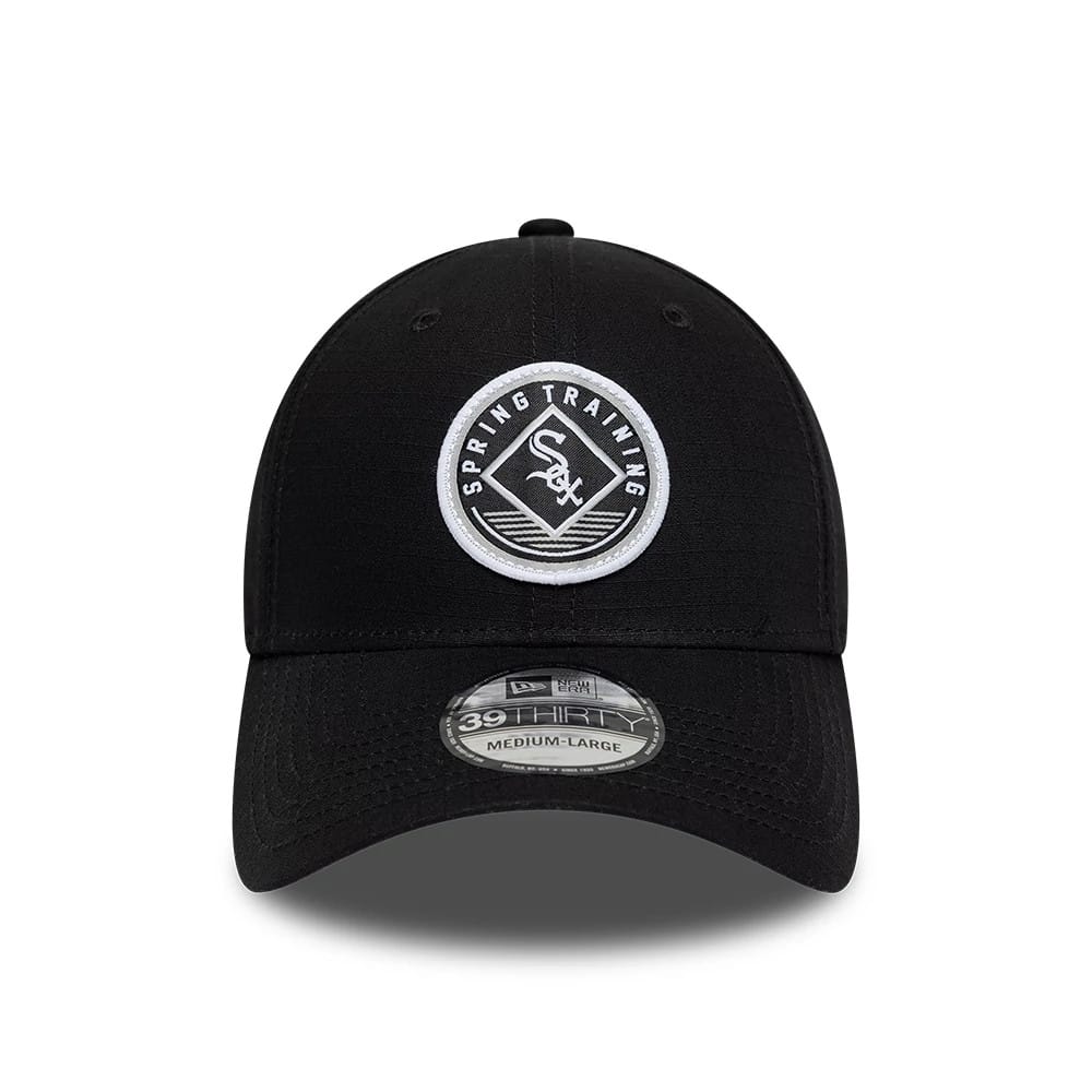 Chicago White Sox MLB Ripstop Black 39THIRTY Stretch Fit Cap - Image 3