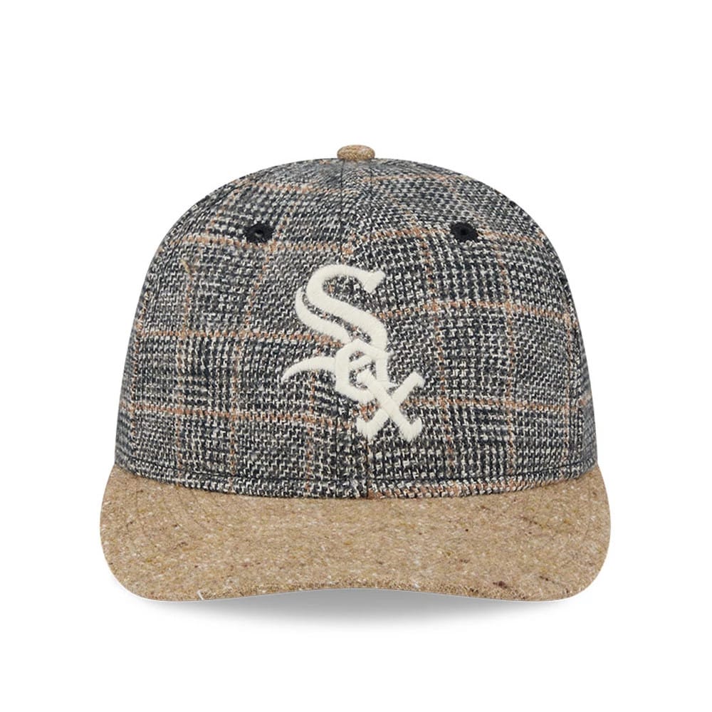 Chicago White Sox MLB Vintage Tweed Open Blue Retro Crown 59FIFTY Fitted Cap - Image 3