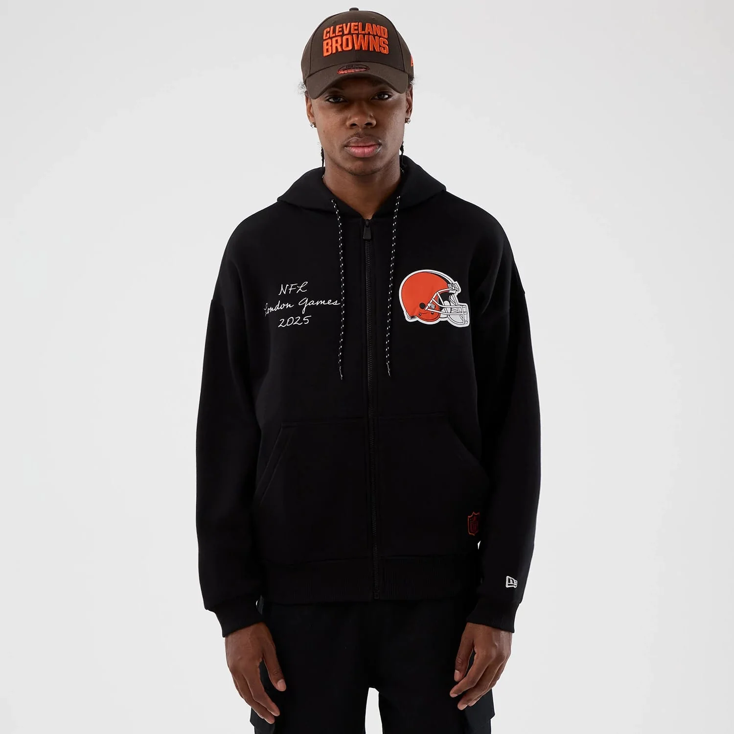 Cleveland Browns NFL International Series Games Black Full Zip Hoodie