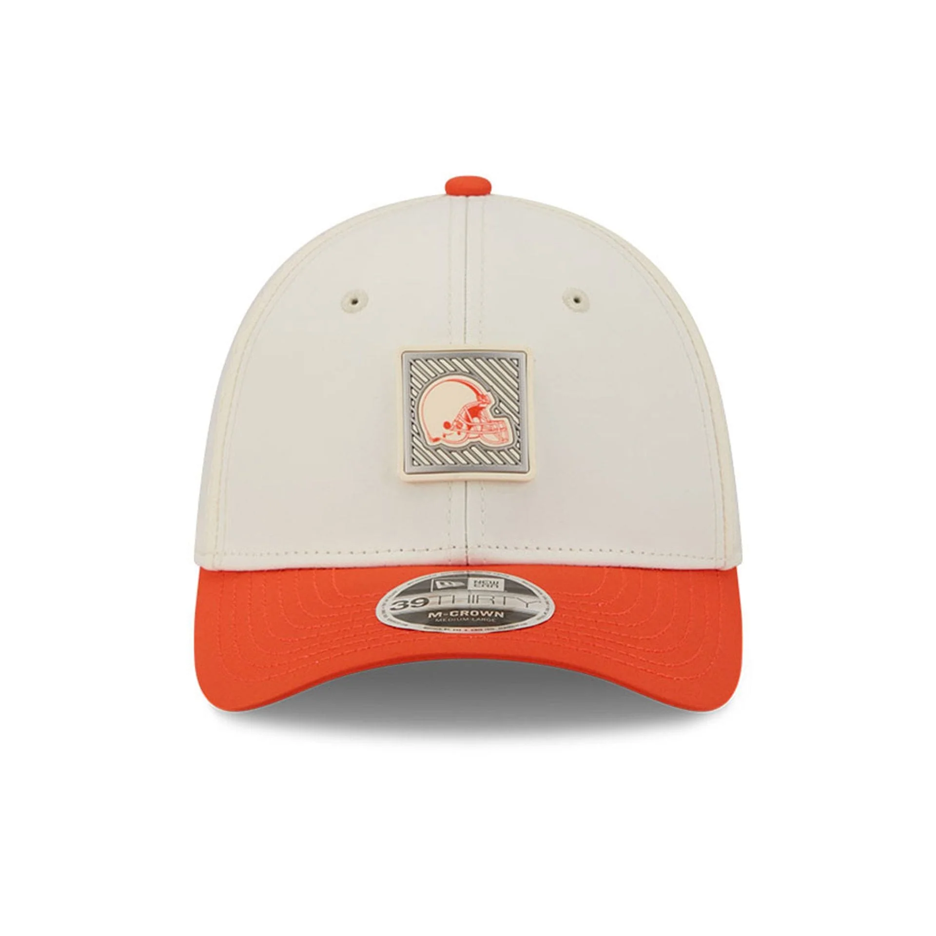 Cleveland Browns NFL Training 2026 White 39THIRTY M-Crown Stretch Fit Cap - Image 2
