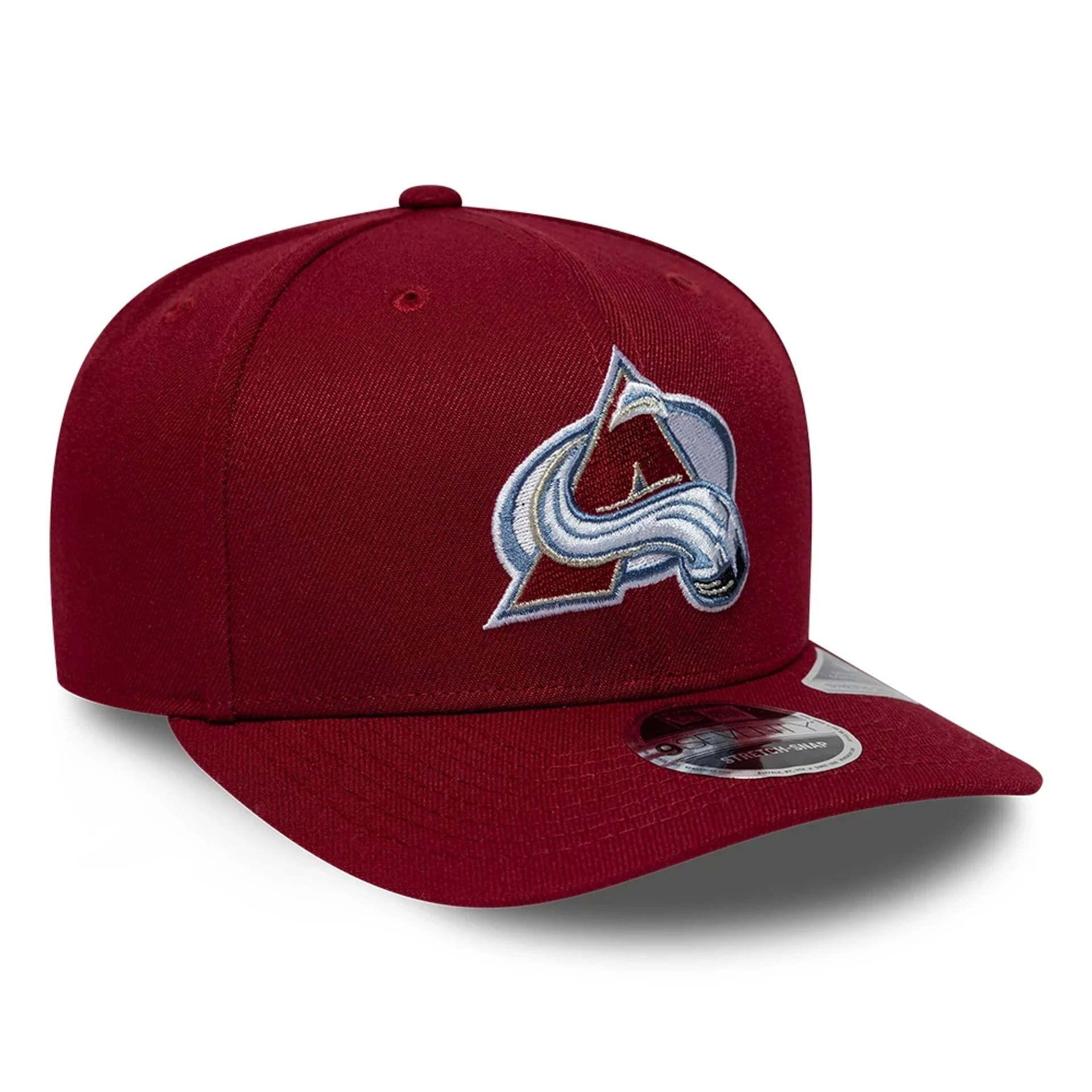 Colorado Avalanche NHL Team Dark Red 9SEVENTY Stretch Snap Adjustable Cap - Image 4