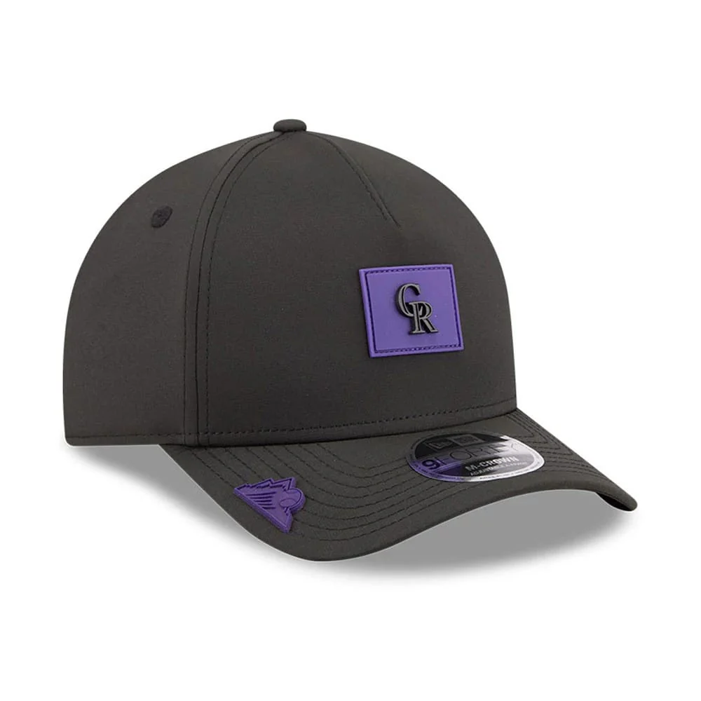 Colorado Rockies MLB Clubhouse Black 9FORTY M-Crown A-Frame Adjustable Cap