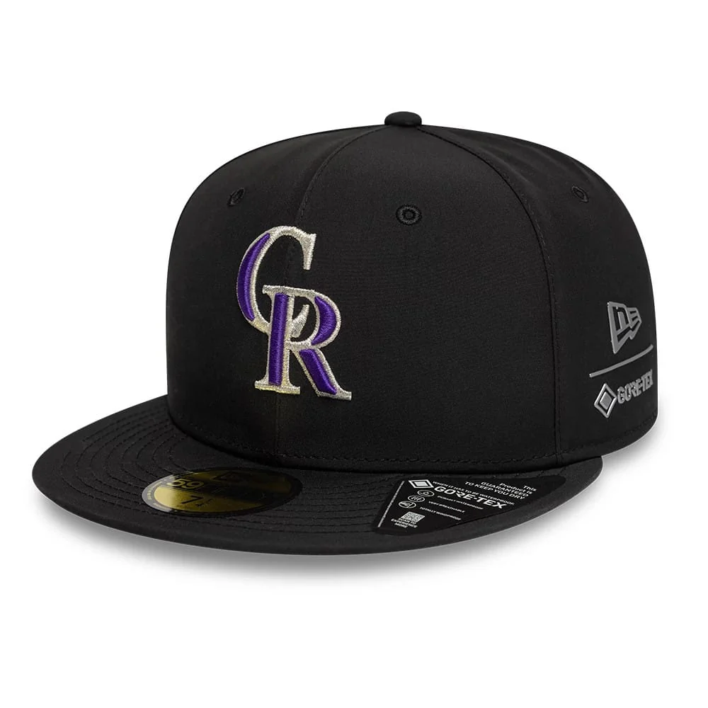 Colorado Rockies MLB Gore-Tex Black 59FIFTY Fitted Cap