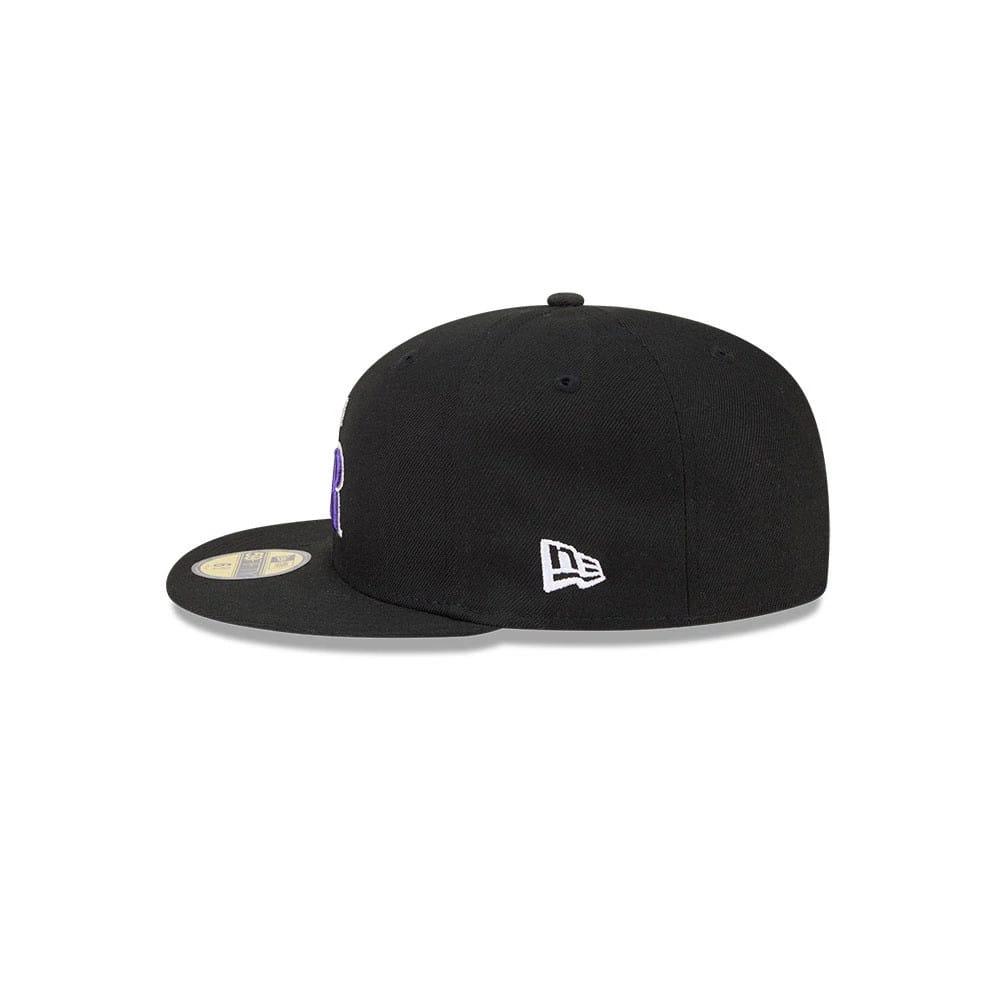 Colorado Rockies MLB Hidden Hit Black 59FIFTY Fitted Cap - Image 6