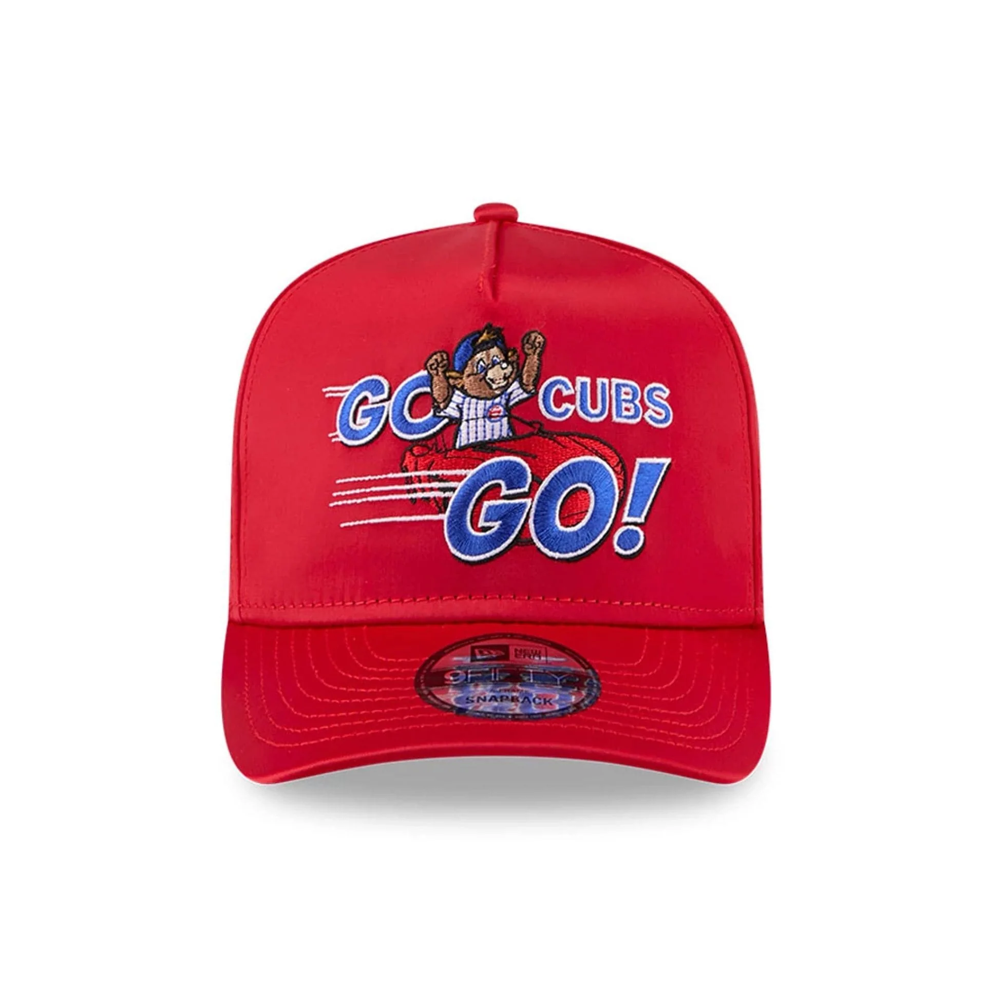 Cubs MLB X Ferris Bueller's Day Off Red 9FIFTY A-Frame Snapback Adjustable Cap - Image 3