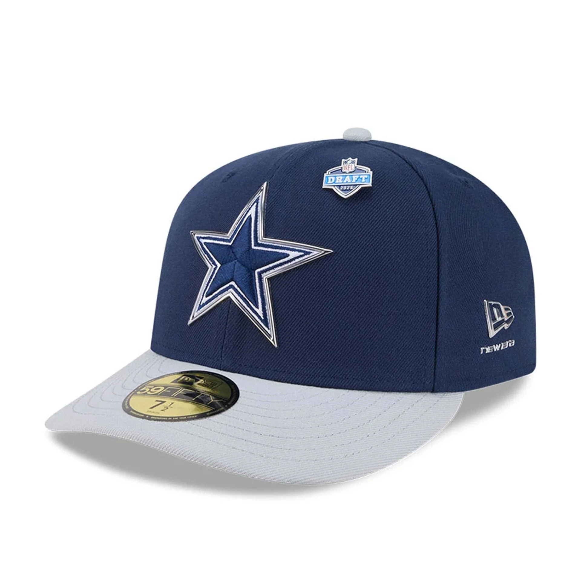 Dallas Cowboys NFL Draft 2026 Dark Blue 59FIFTY Fitted Cap