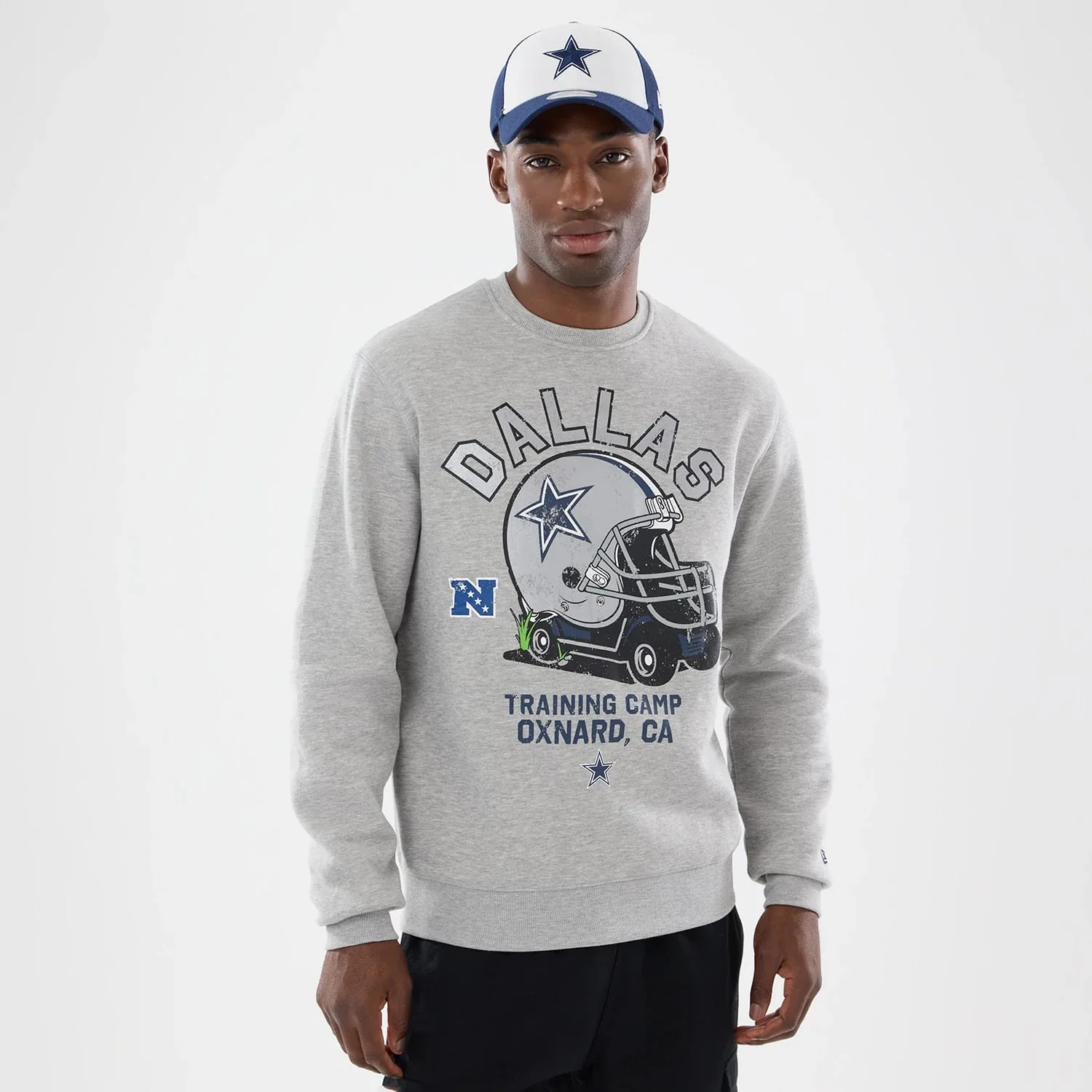 Dallas Cowboys NFL Training 2026 Grey Crew Neck Sweater