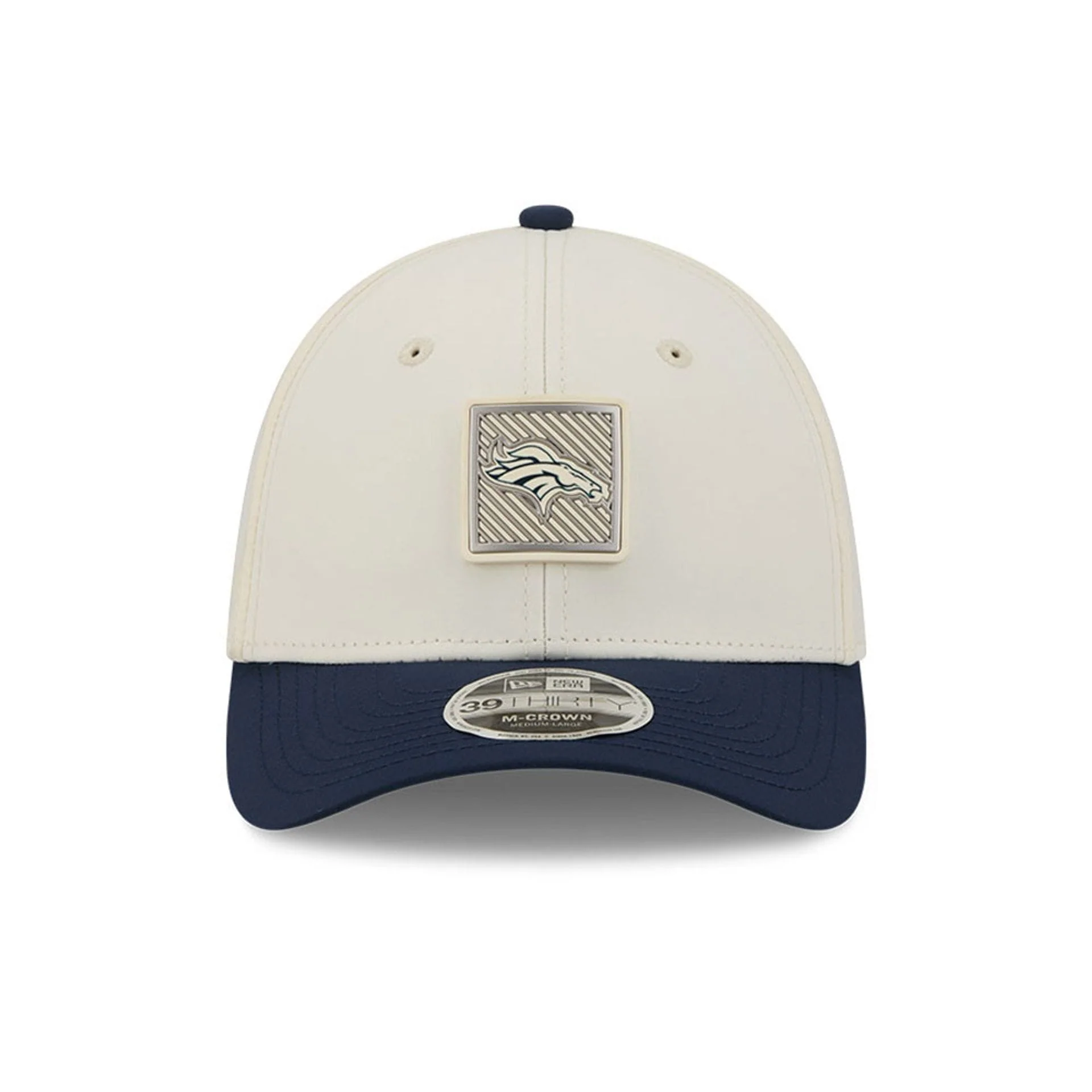 Denver Broncos NFL Training 2026 White 39THIRTY M-Crown Stretch Fit Cap - Image 2
