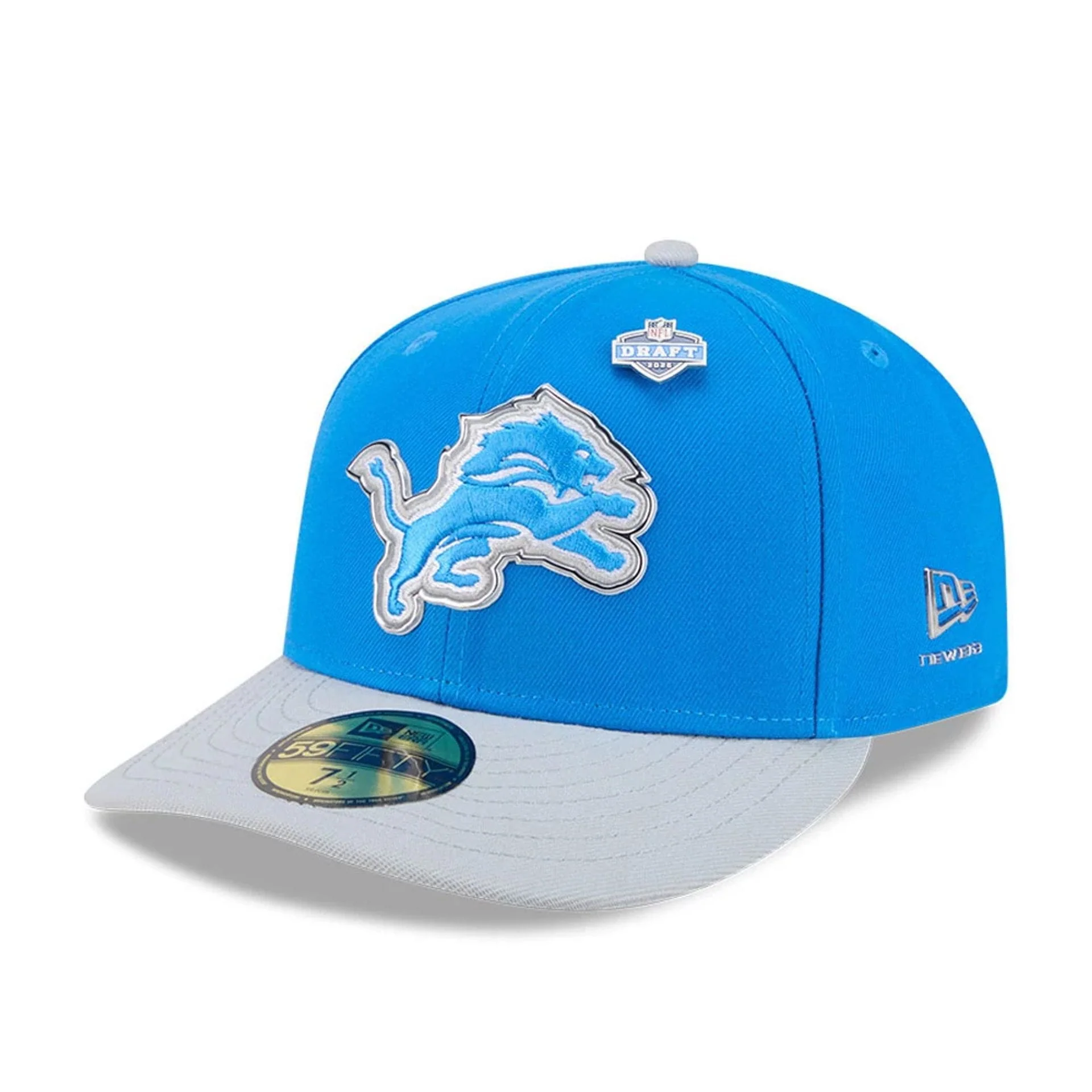 Detroit Lions NFL Draft 2026 Blue 59FIFTY Fitted Cap