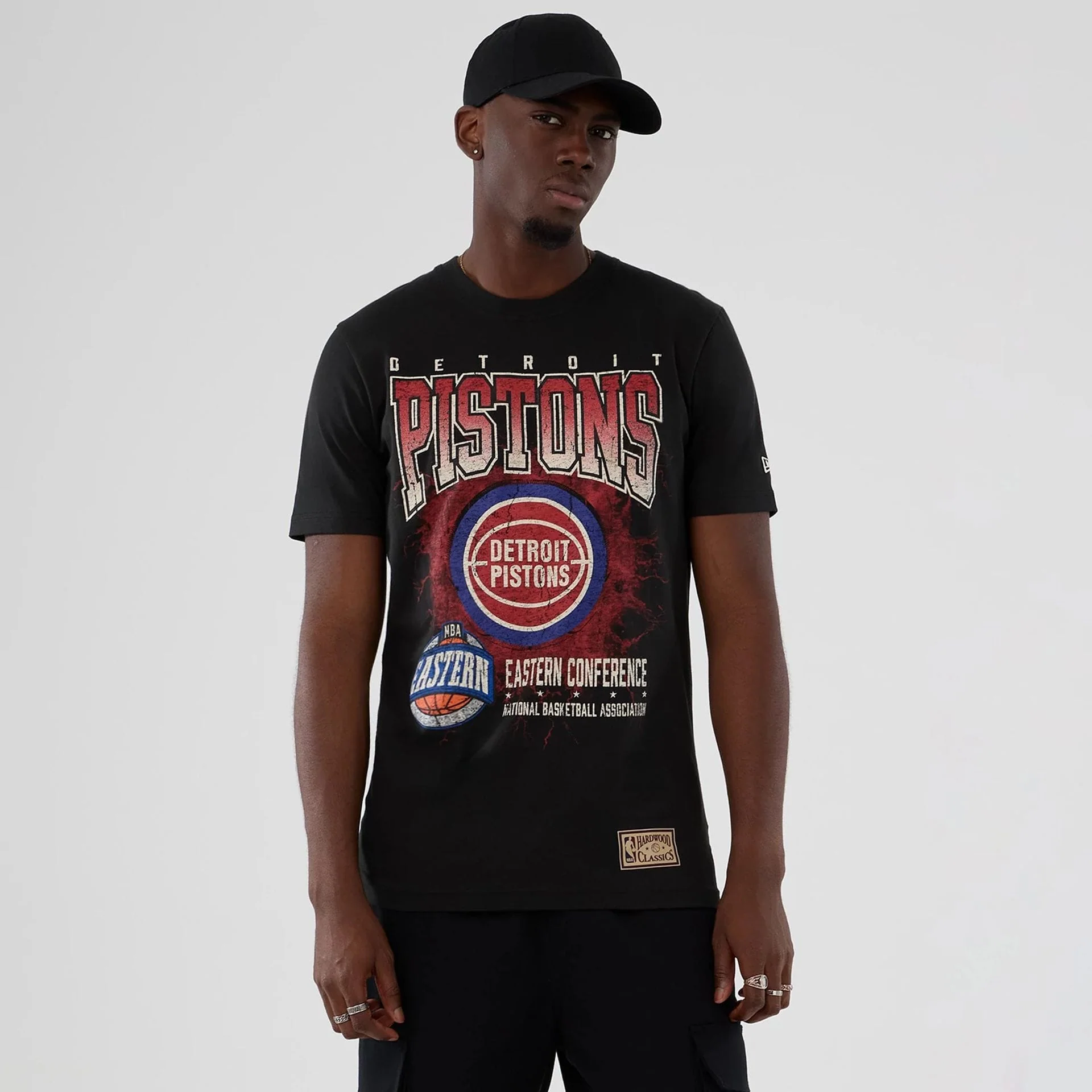Detroit Pistons NBA Hardwood Classic Black T-Shirt